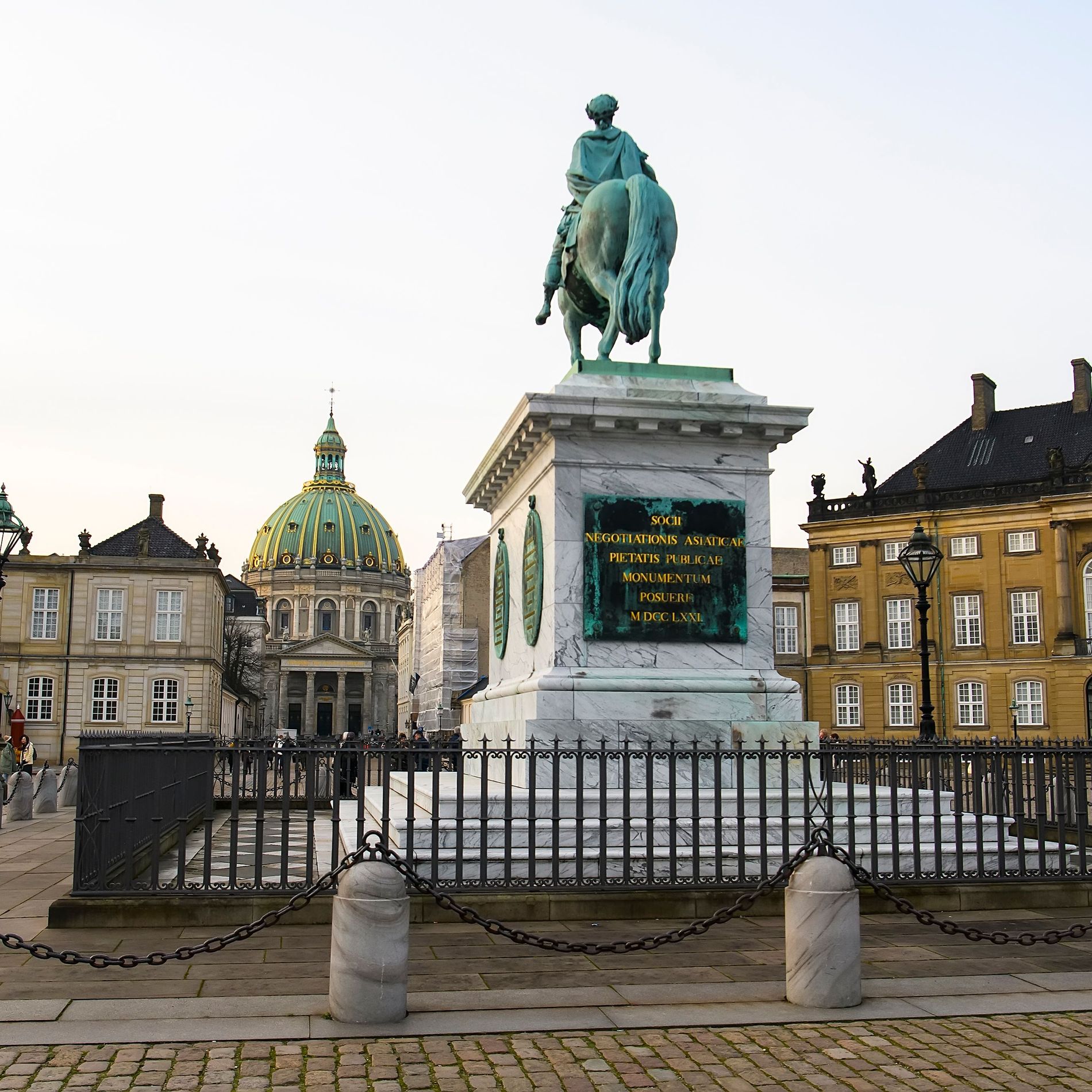 Amalienborg Palace and Frederik’s Church 