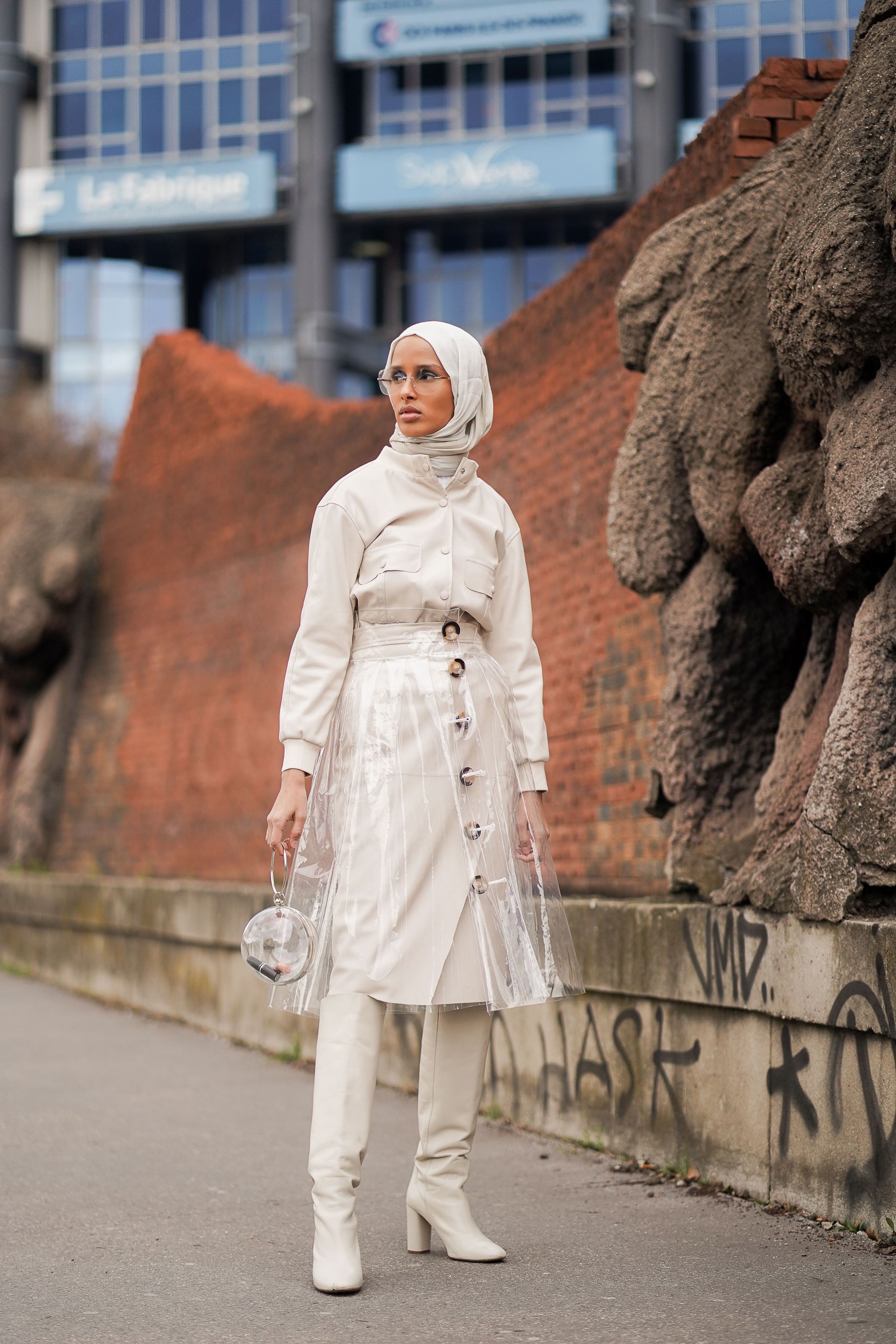 Rawdah Mohamed wearing White outfit