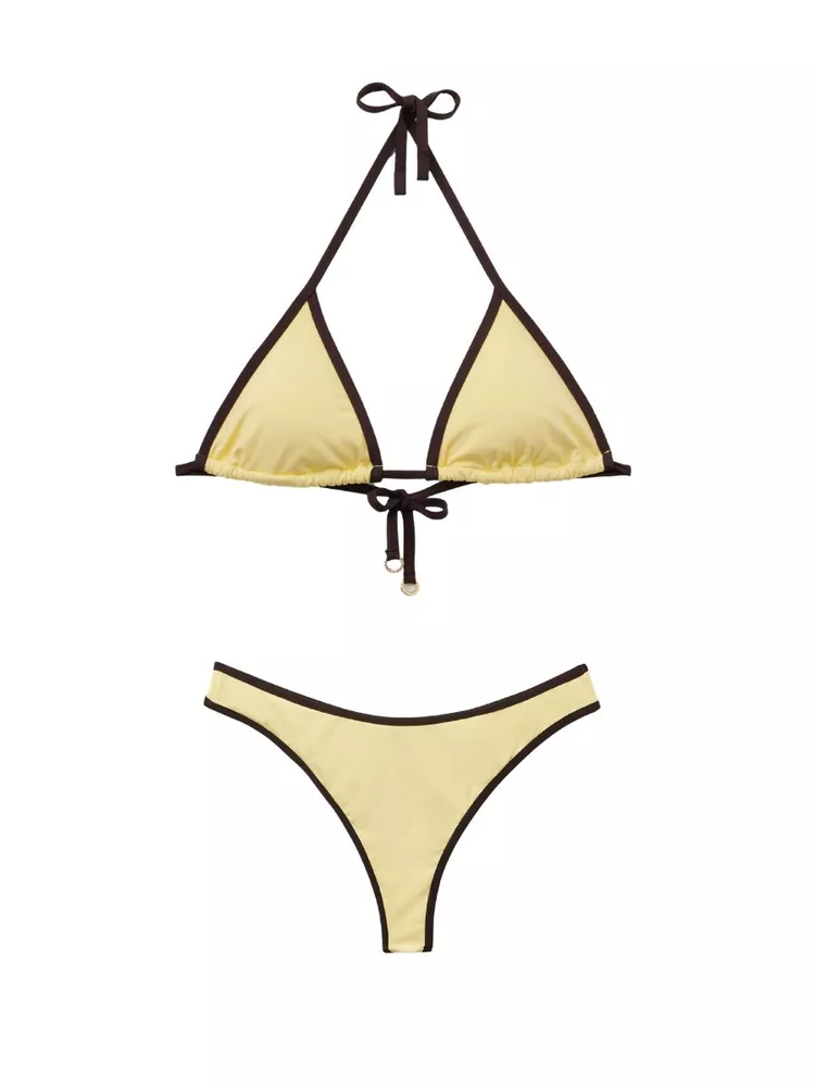 The best yellow micro bikini - Calzedonia - On a white background