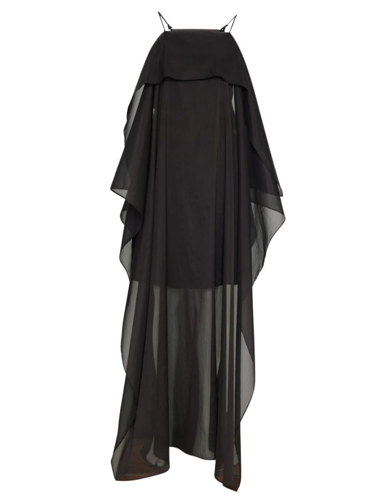 The best flowy black maxi dress - Aks Label - On a white background