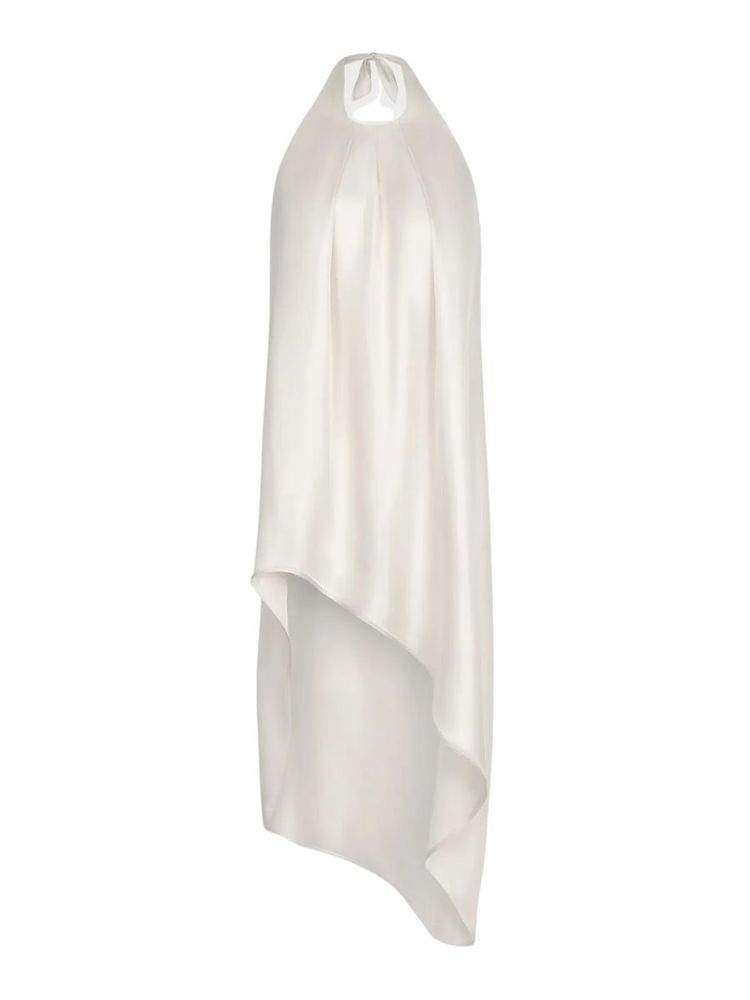 The best asymmetric silk dress - Aflalo - On a white background