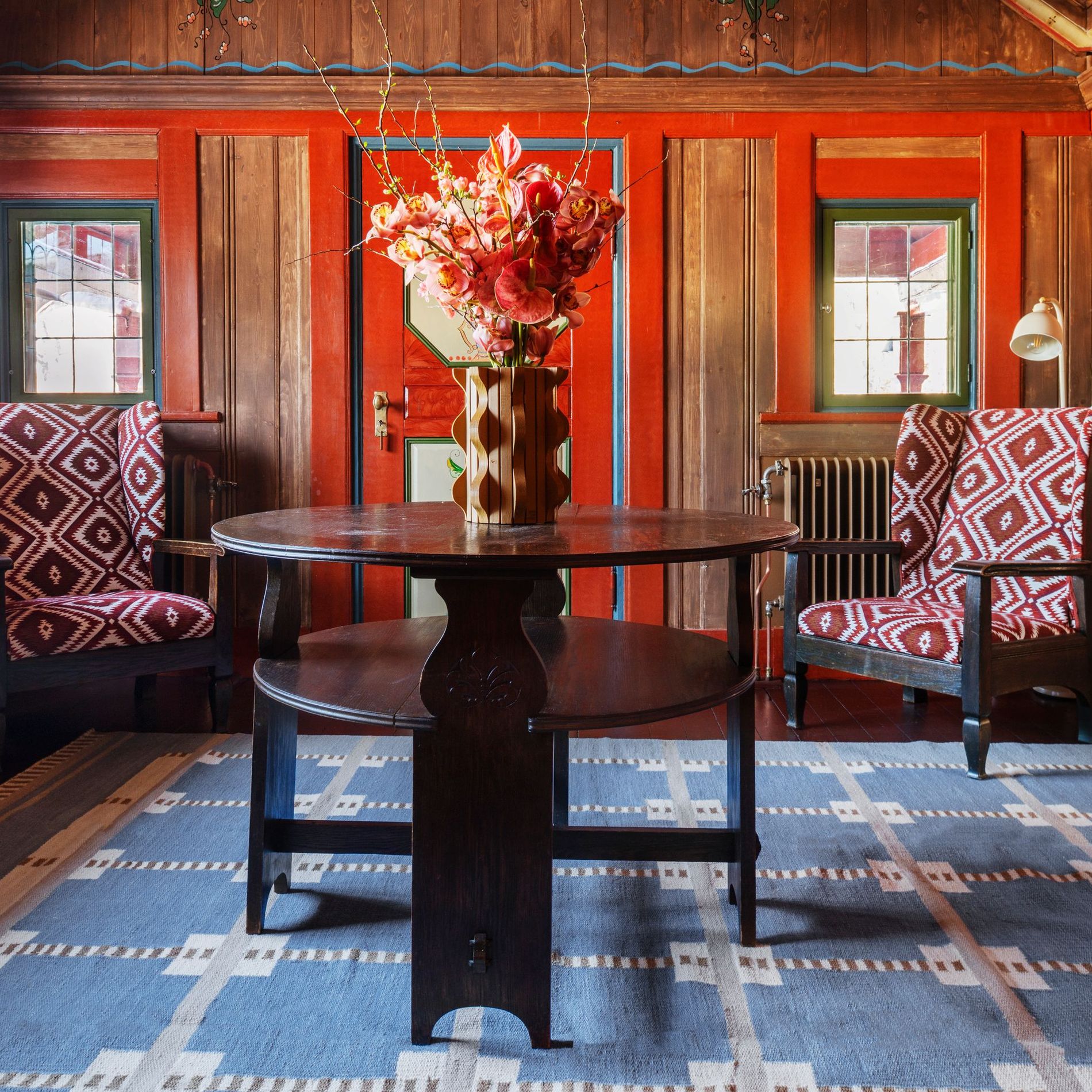 Layered Röllakan rug