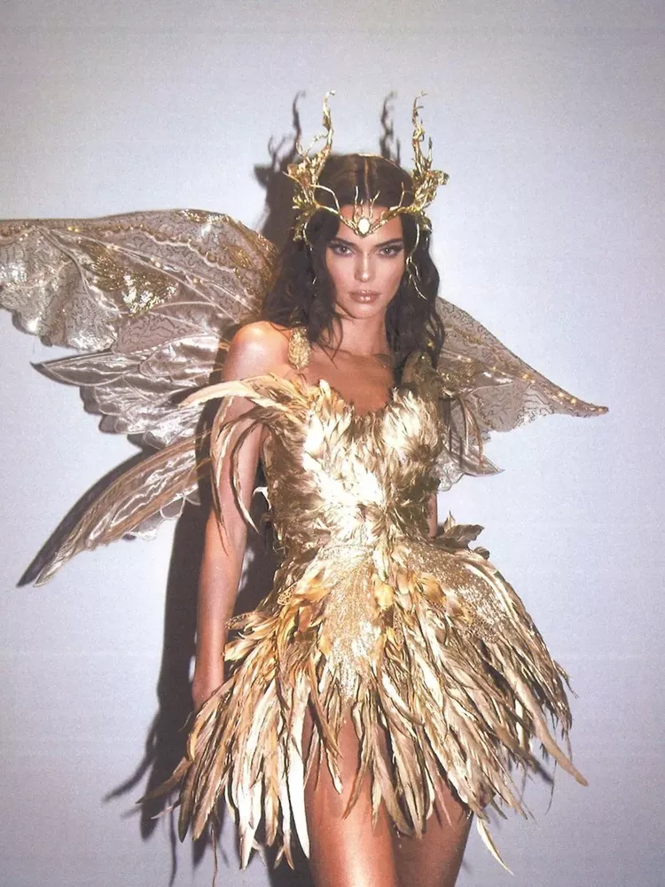 Kendall Jenner dressed as a glittering fairy.