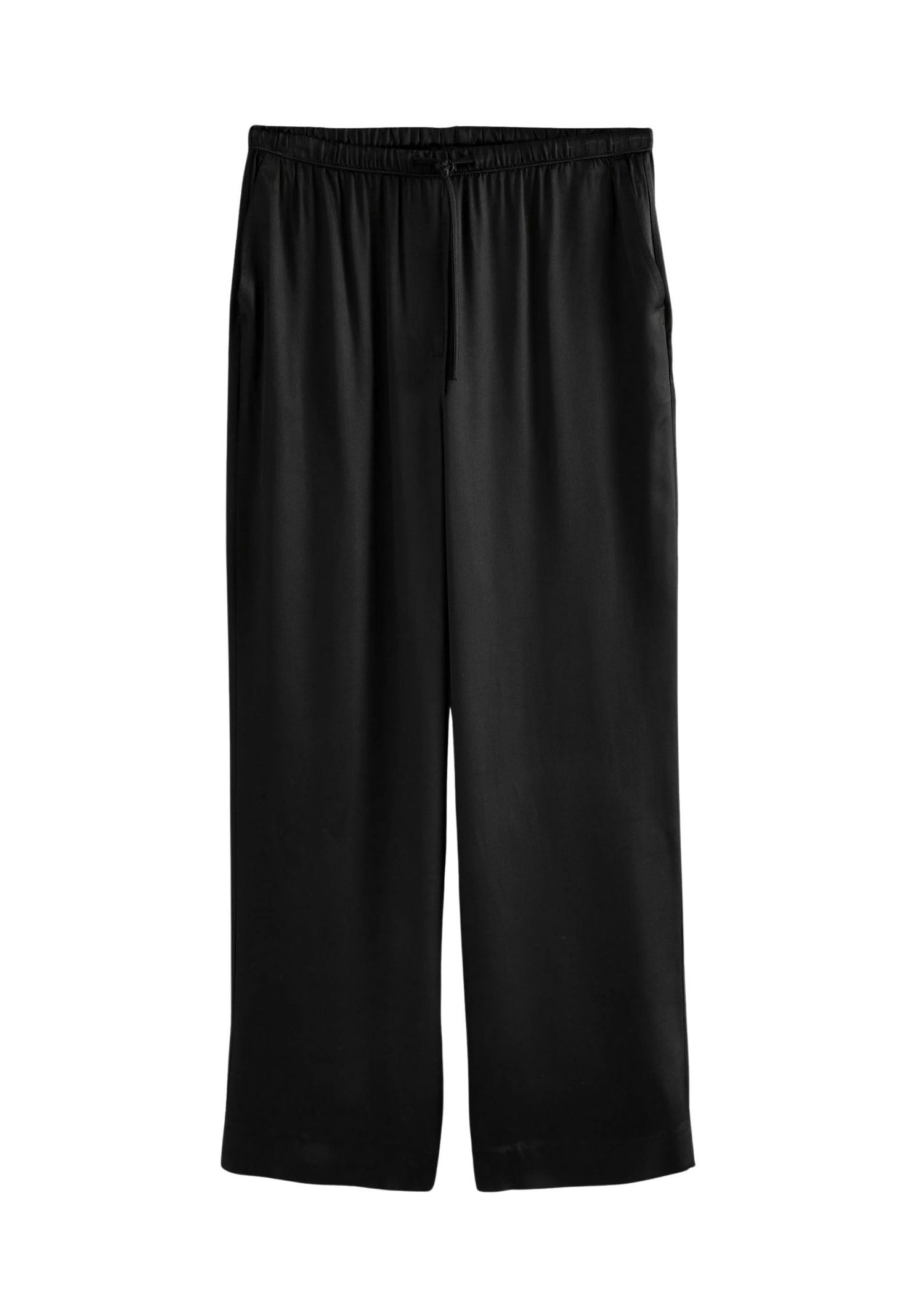 The best black satin trousers - Next - On a white background
