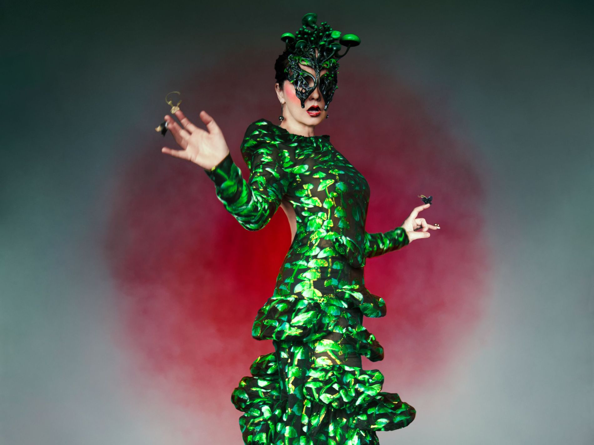 Daniel Del Core walks us through his Bjrk-approved mushroom dress, on view  at the Nobel Prize Museum - Vogue Scandinavia