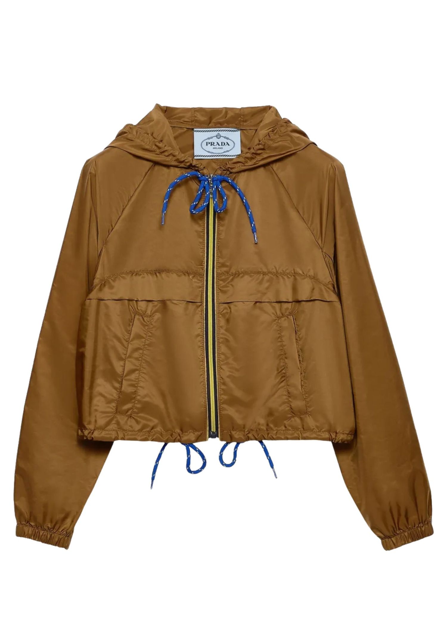 The best windbreaker jacket by Prada on a white background