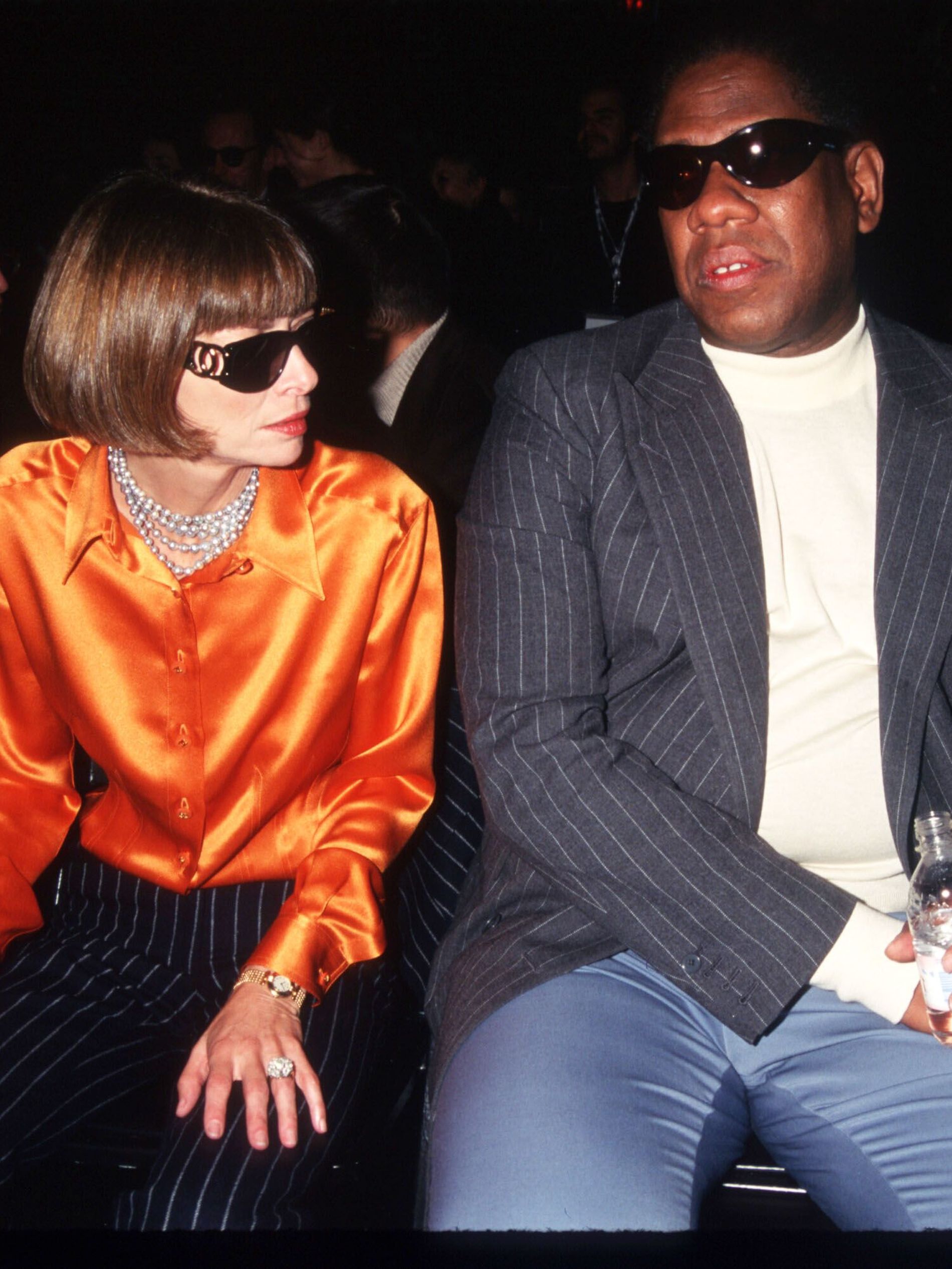 André Leon Talley with Anna Wintour in 1996