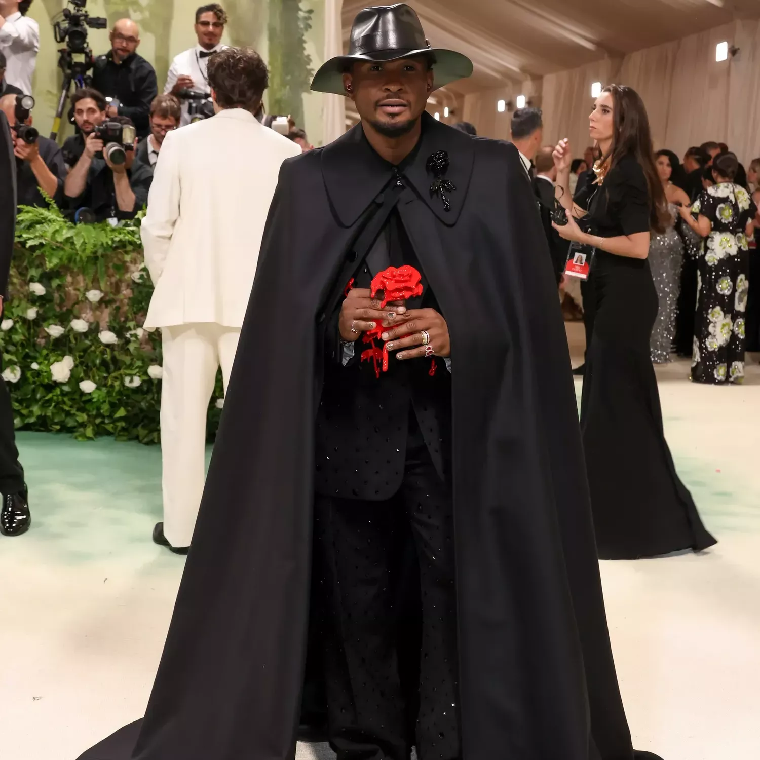 Usher in Alexander McQueen