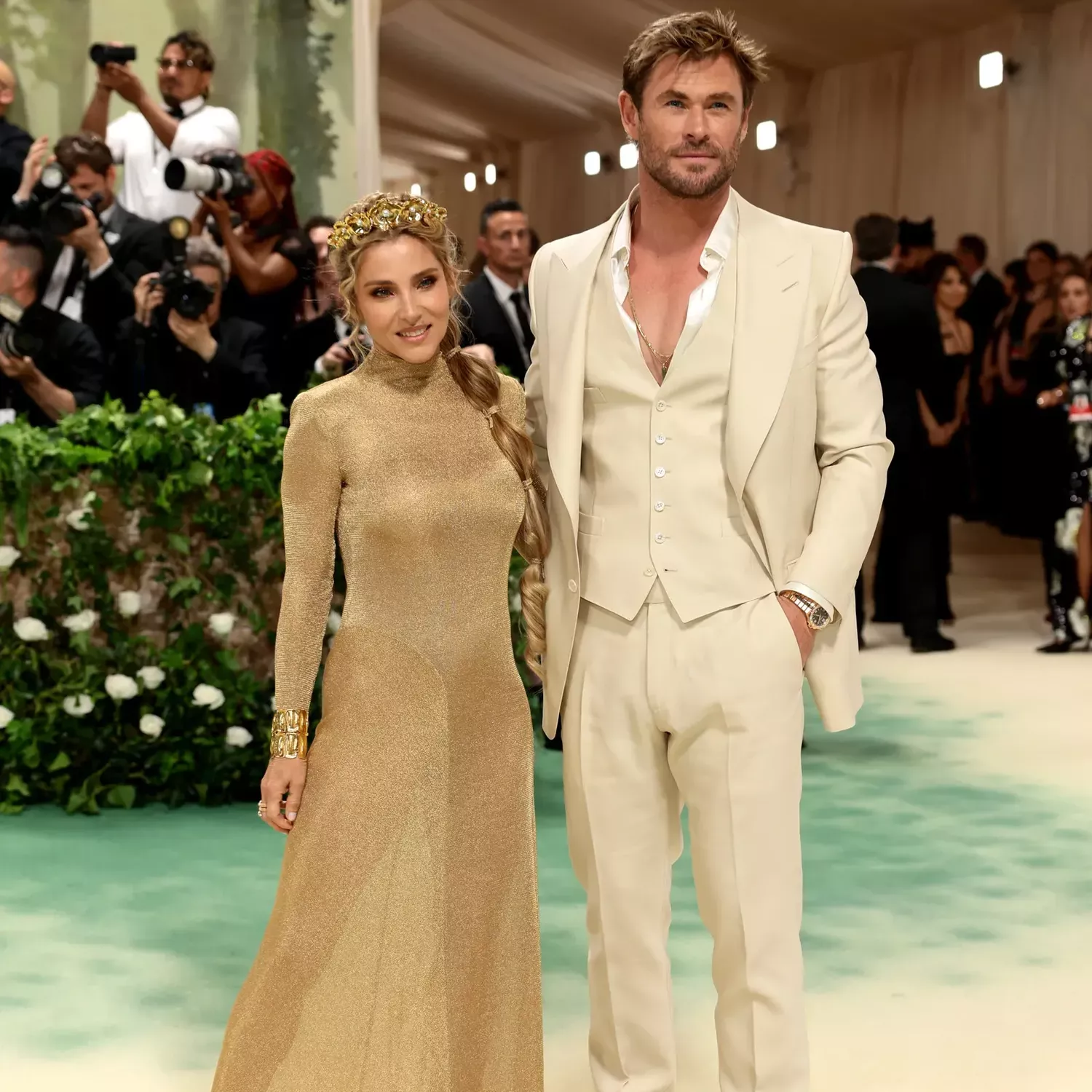 Elsa Pataky and Chris Hemsworth in Tom Ford