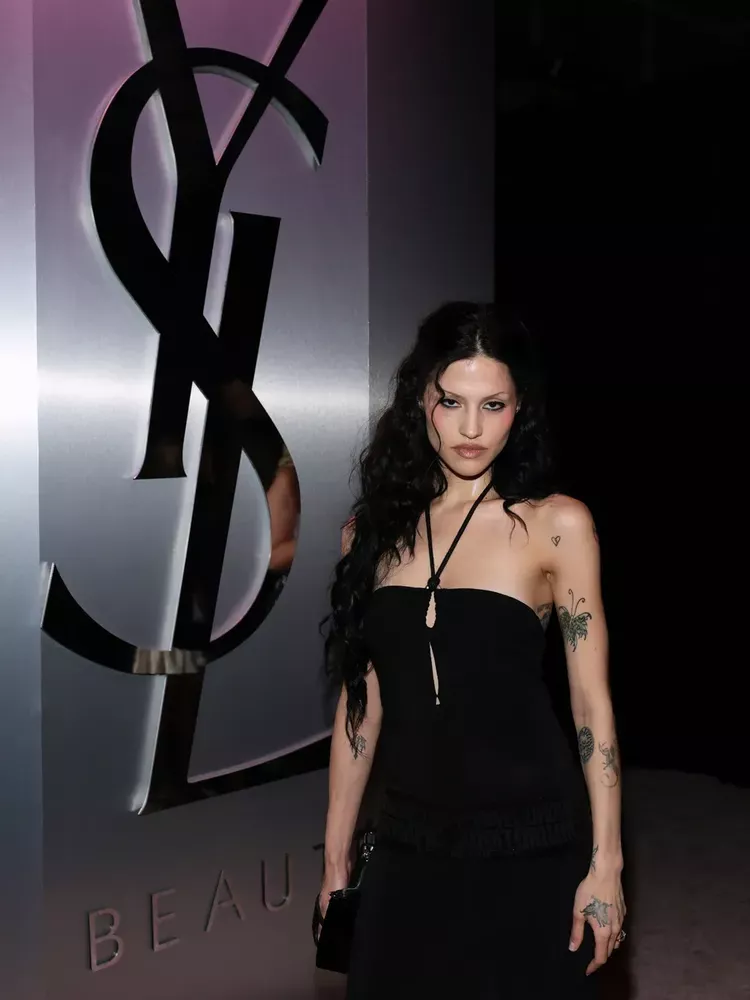 Gabbriette at a YSL beauty event 