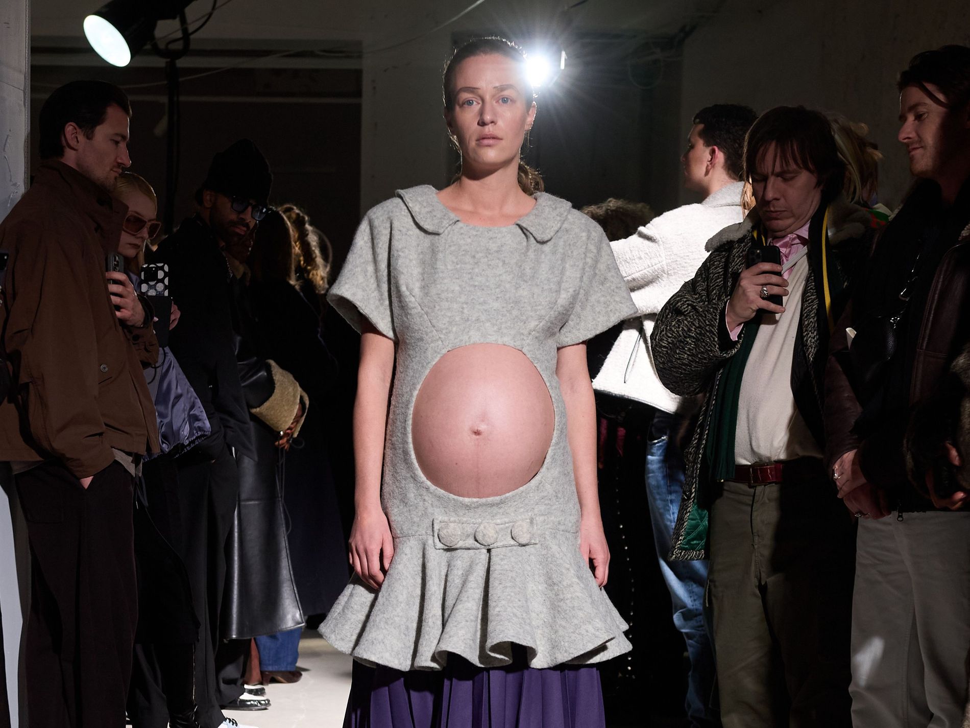What it's like to close Nicklas Skovgaard's FW26 show 32 weeks