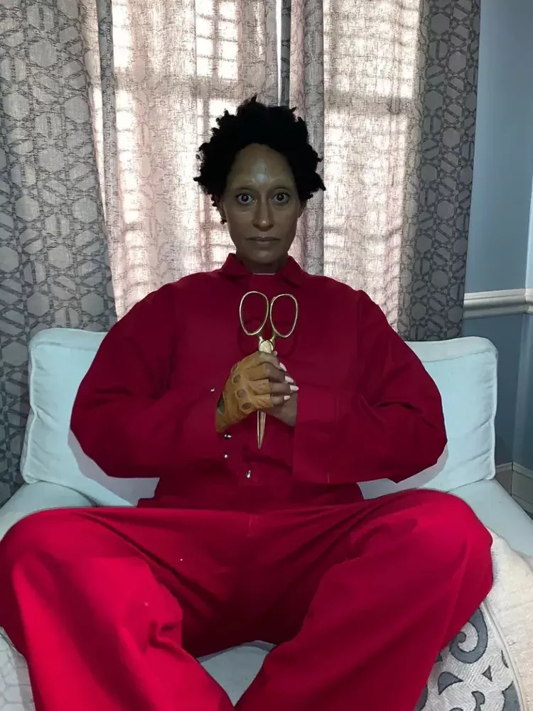 Tracee Ellis Ross dressed as Lupita Nyong’o’s Red in Us.