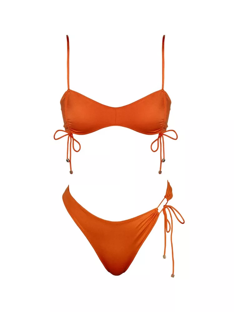 The best orange bikini - Sommar Swim - On a white background