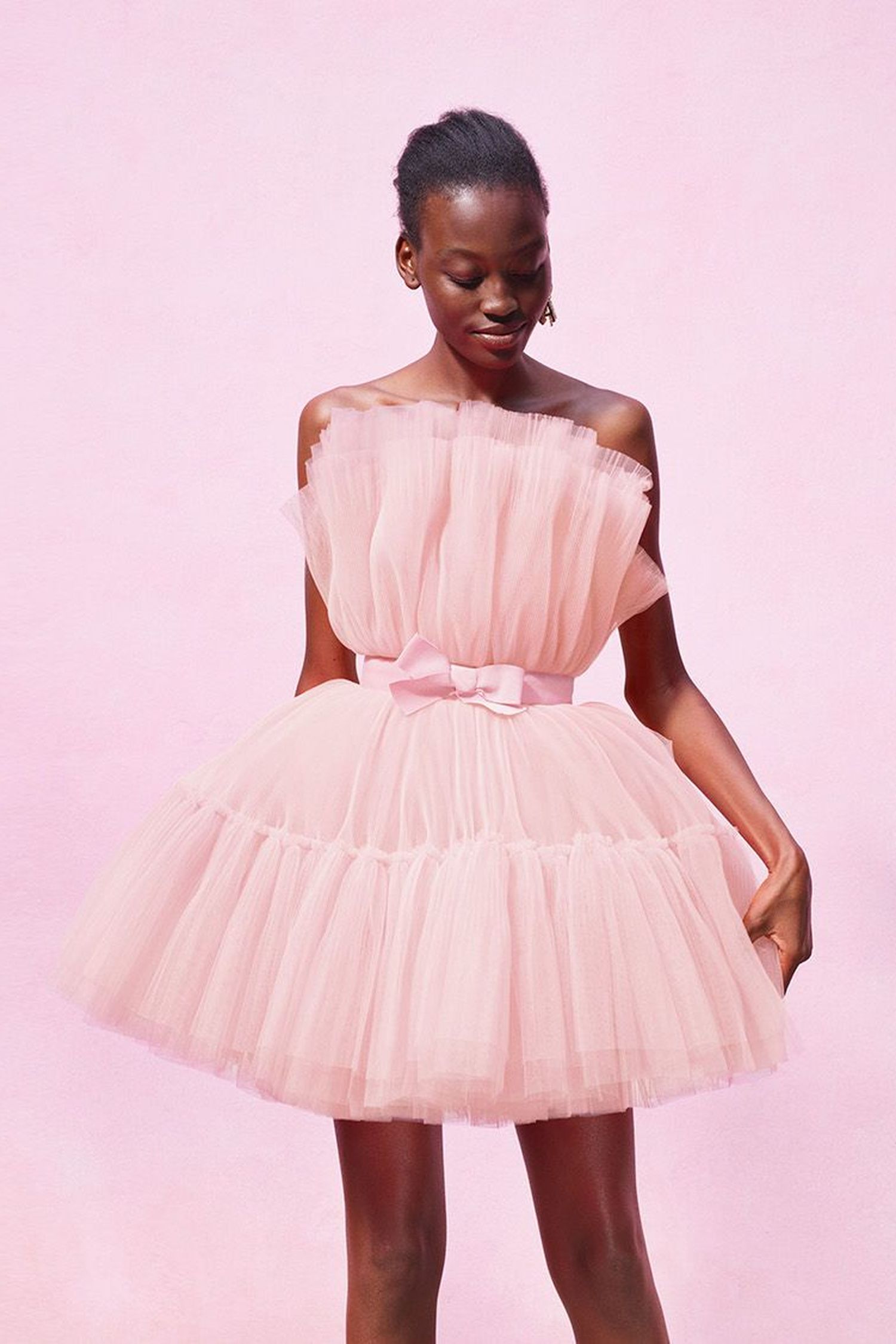 pink tulle dress 