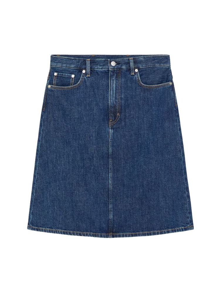 The best denim midi skirt - Arket - On a white background