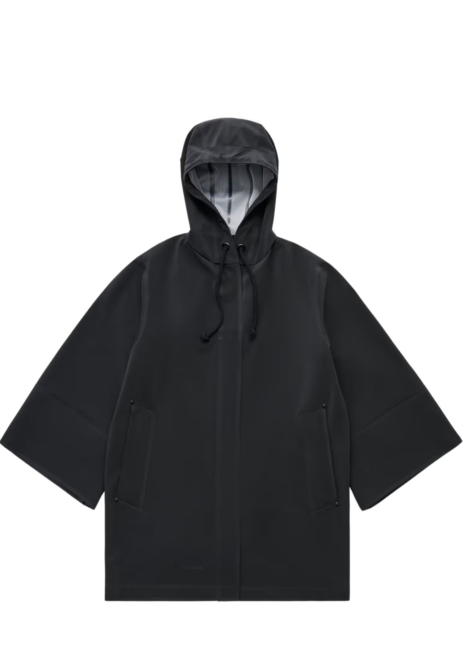 Black rain poncho