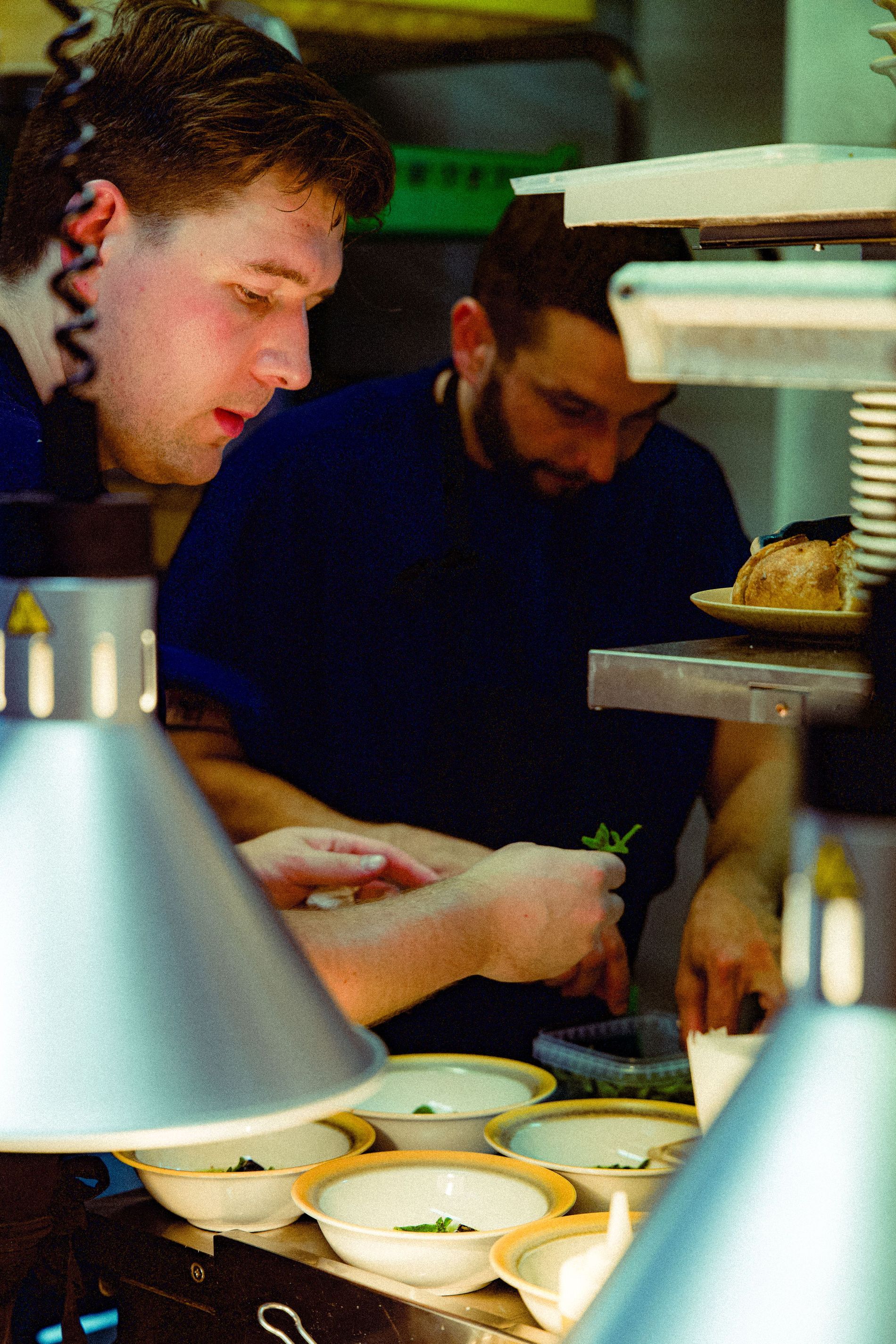 The kitchen at Oslo based restaurant Roze Gastro 