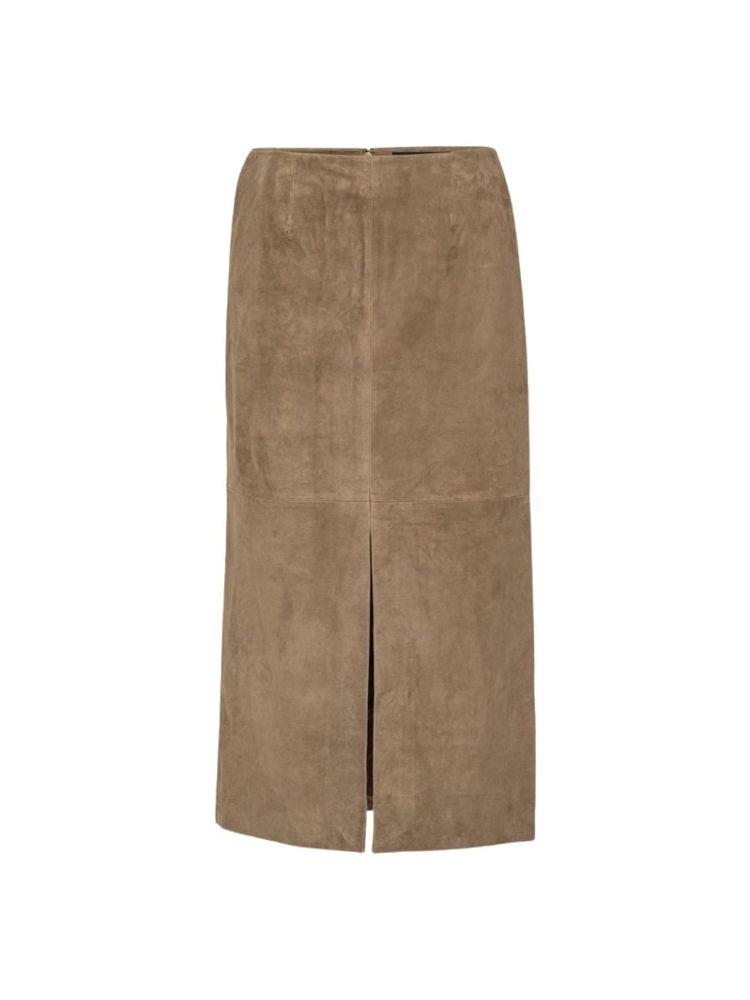 The best Suede midi pencil skirt - Rotate - On a white background