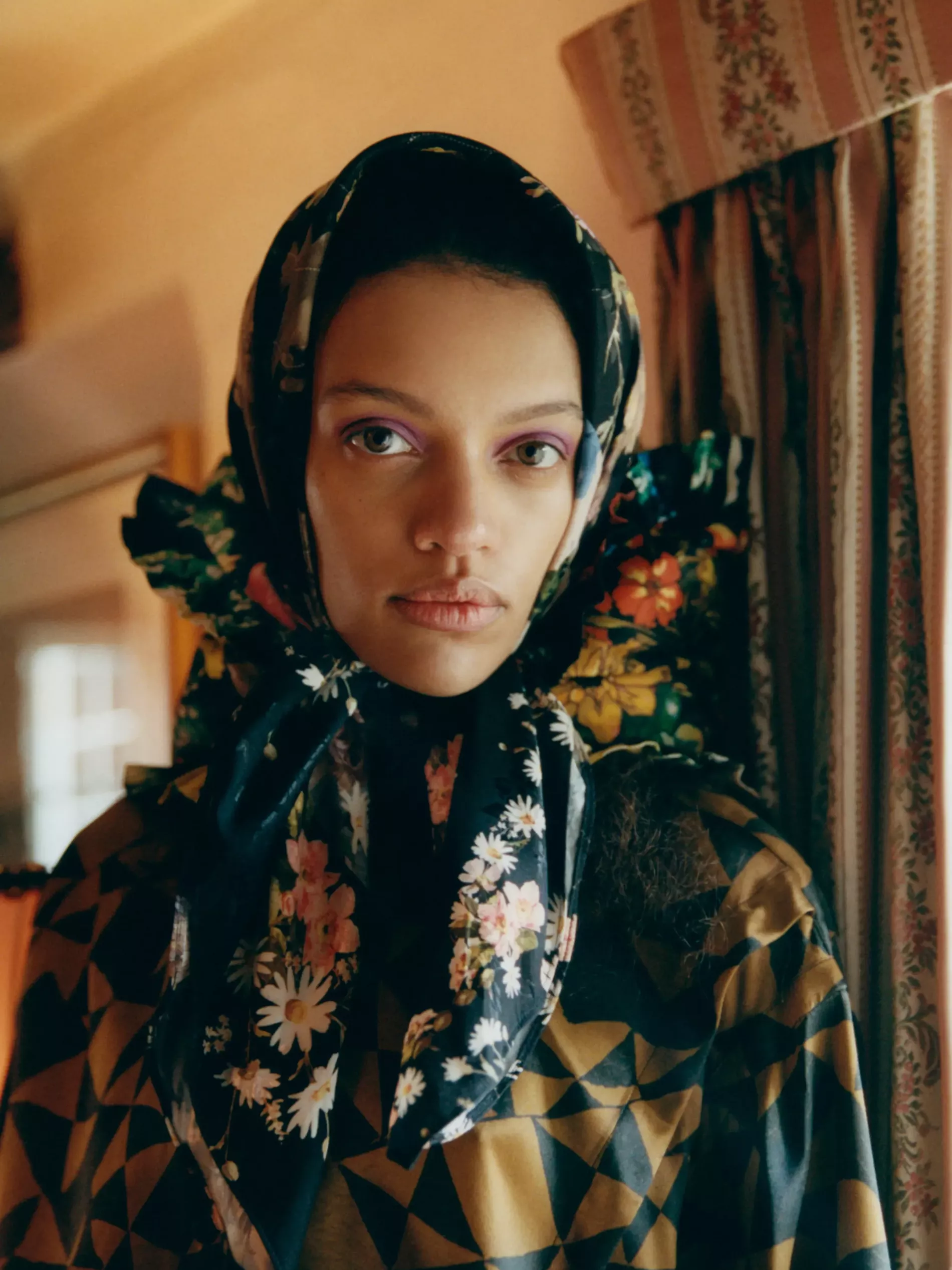 Preen by Thornton Bregazzi AW21 head scarf