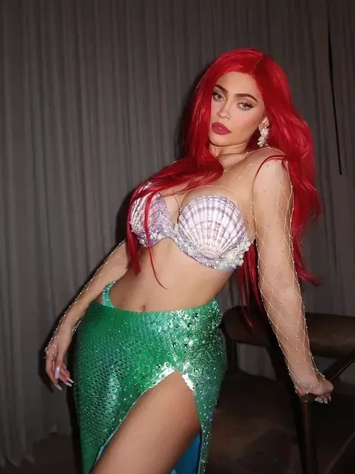 Kylie Jenner dressed as The Little Mermaid’s Ariel.