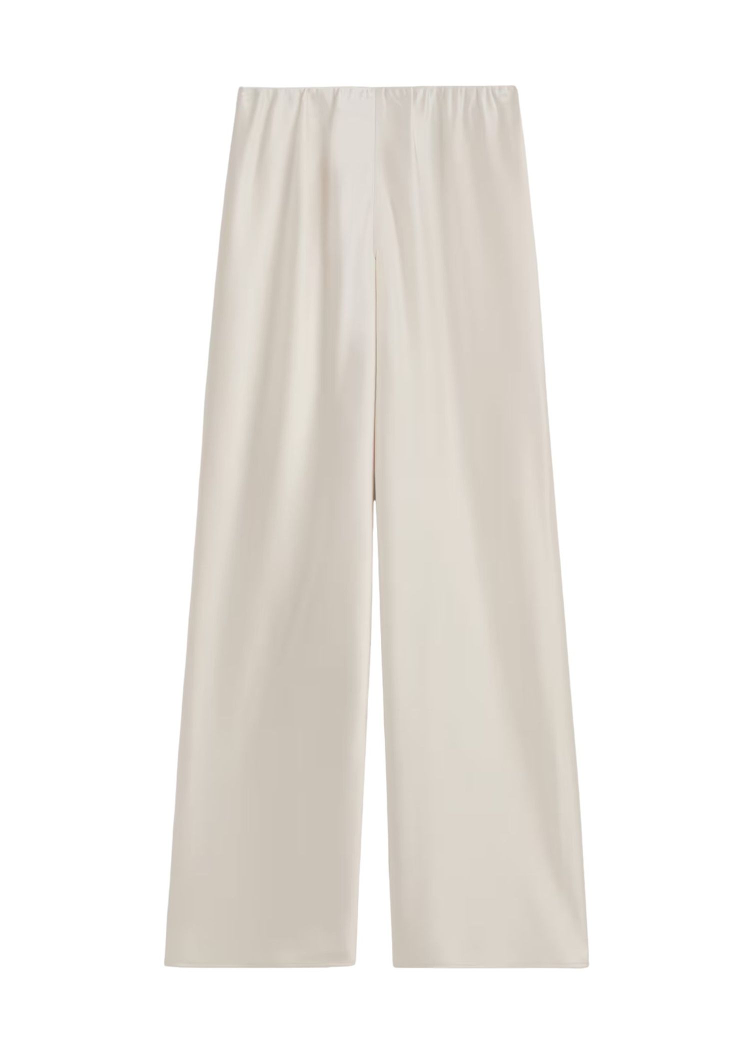 The best off-white satin pants - COS - On a white background