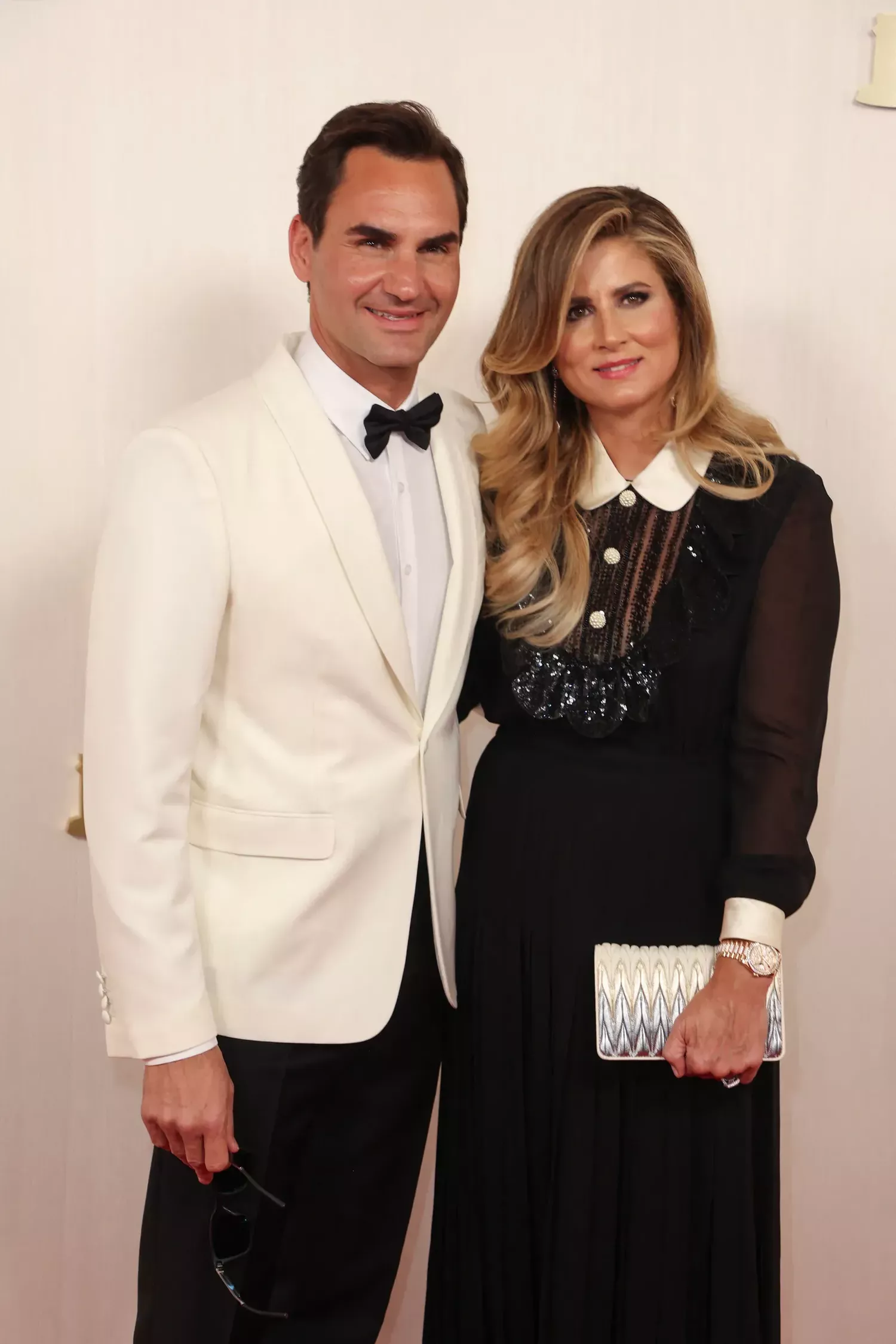 Roger Federer and Mirka Federer on the Oscars 2024 red carpet