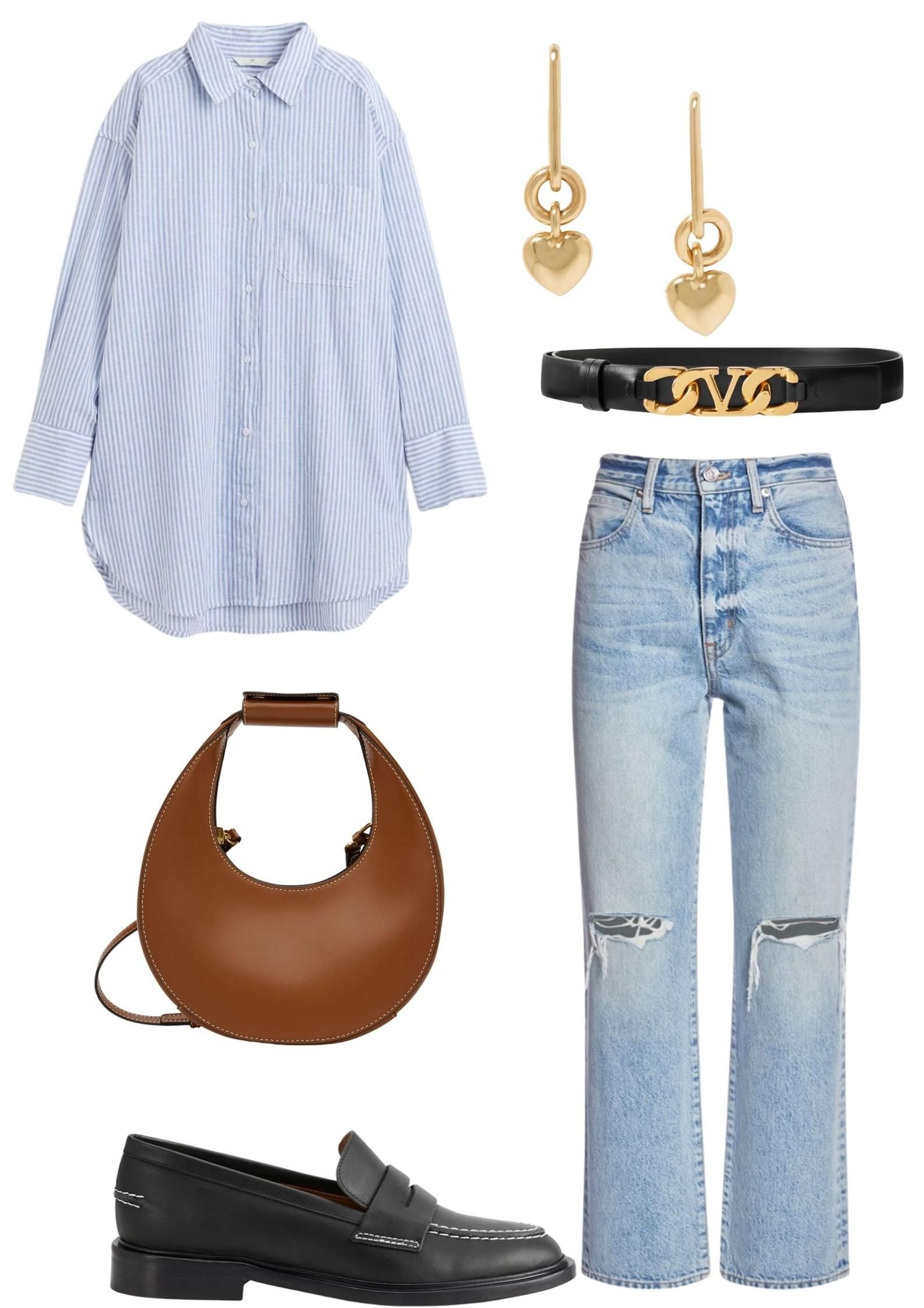 White Shirt And Jeans Style Women, Oversized Shirt Style