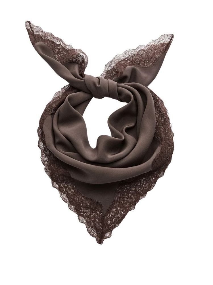 The best lace trim scarf - Magda Butrym - On a white background
