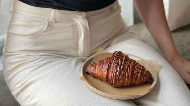 Croissant white jeans pastry copenhagen