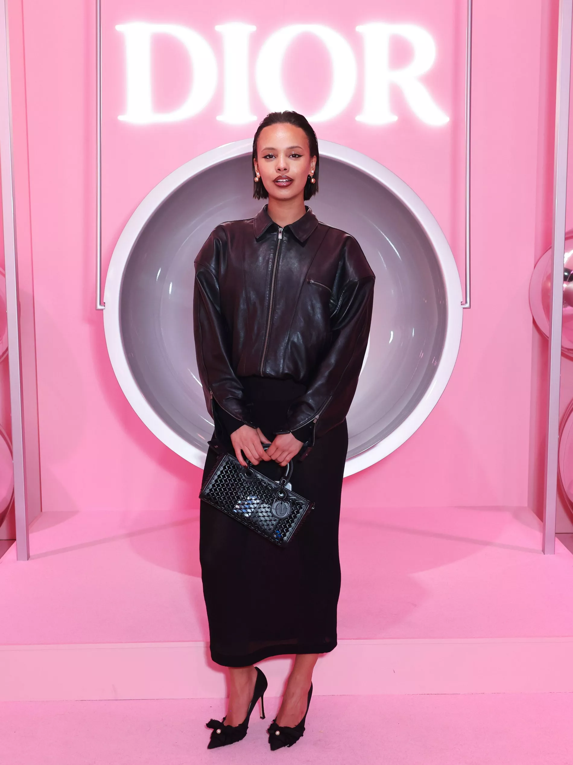 Alisha Boe looking stunning at a Dior event