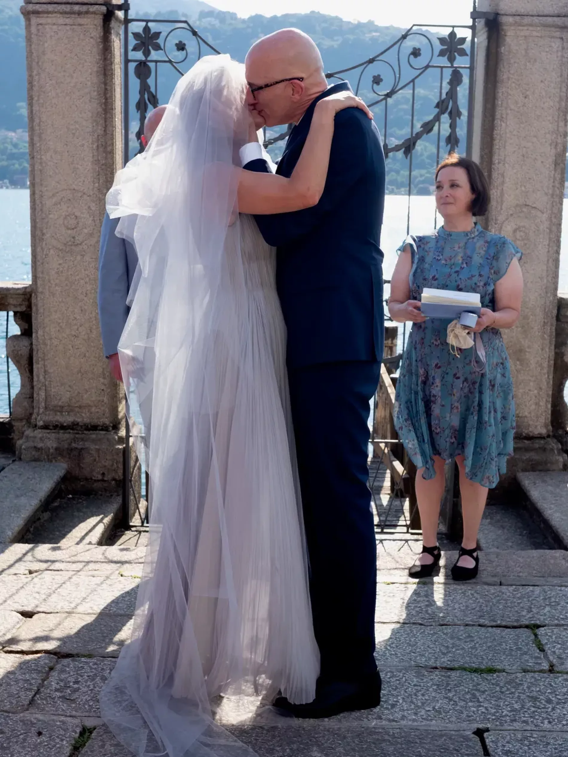 Paulina Porizkova Lakeside Italian Wedding to Jeff Greenstein