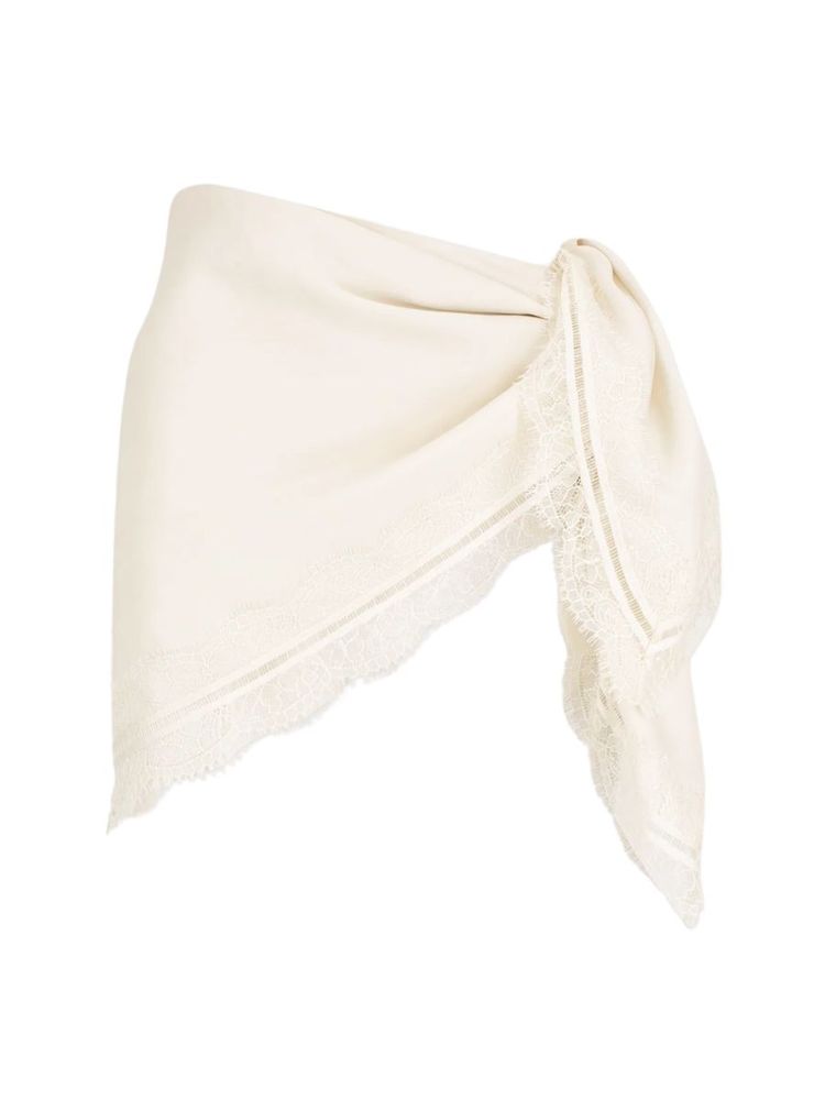 The best lace trim scarf - Dissh - On a white background