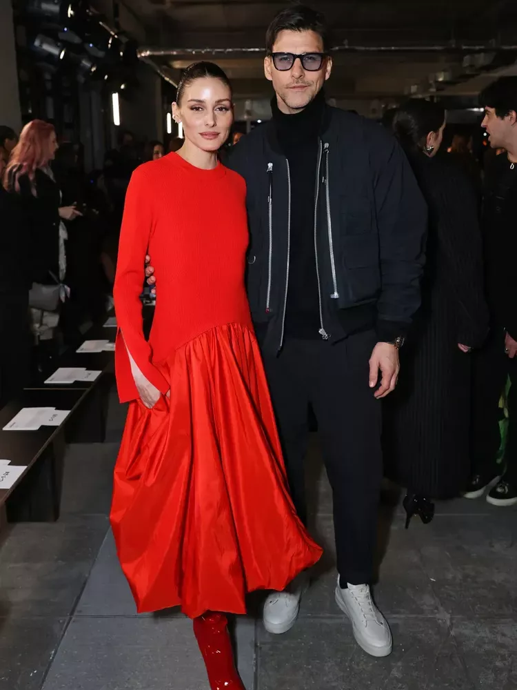 Olivia Palermo and Johannes Huebel at Simkhai 