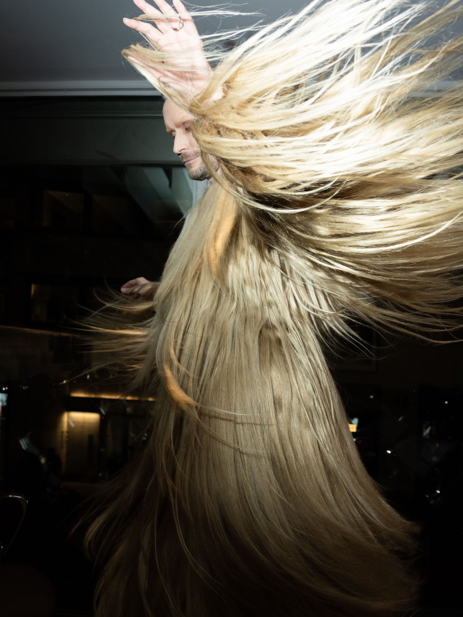Guest pictured at the celebration of the renewed Björn Axén Stockholm flaship salon