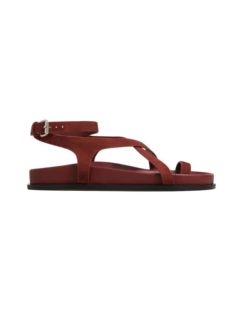 The best comfortable suede sandal - Aemery - On a white background