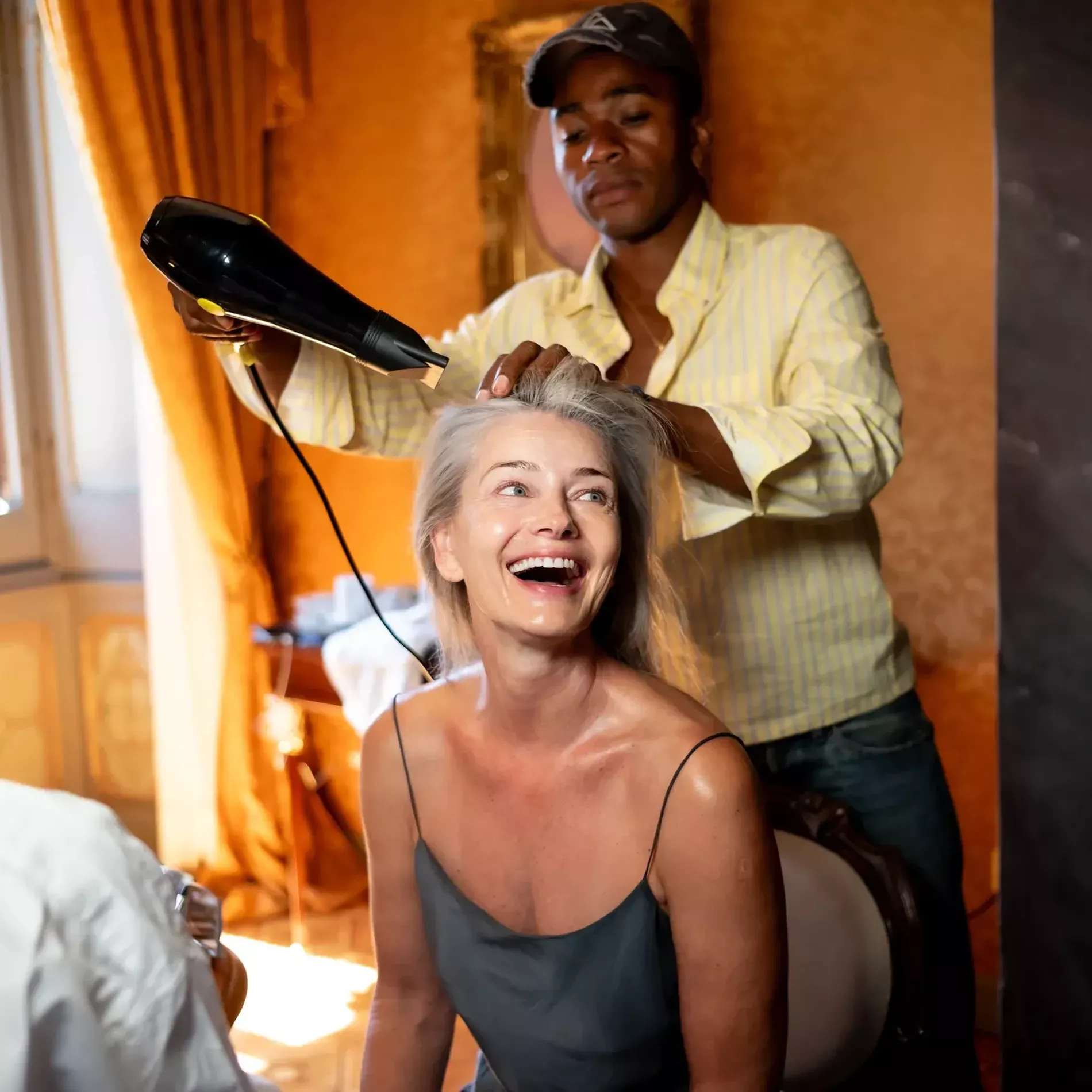 Paulina Porizkova Wedding Prep