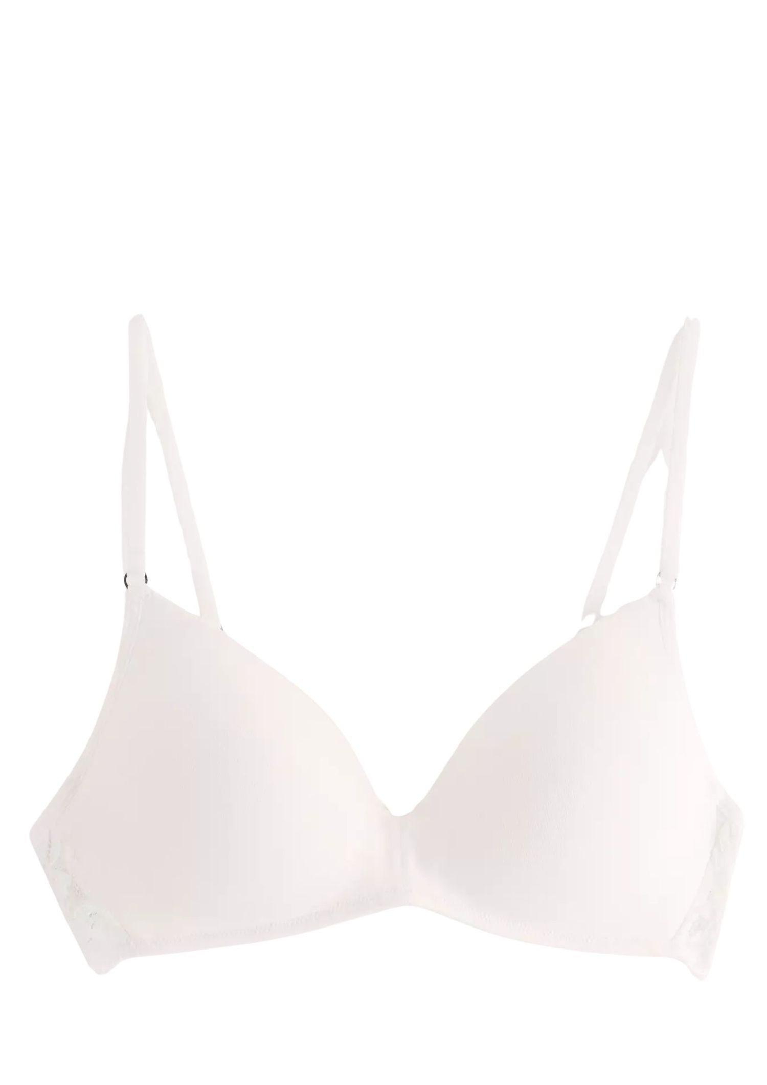 white organic cotton bra