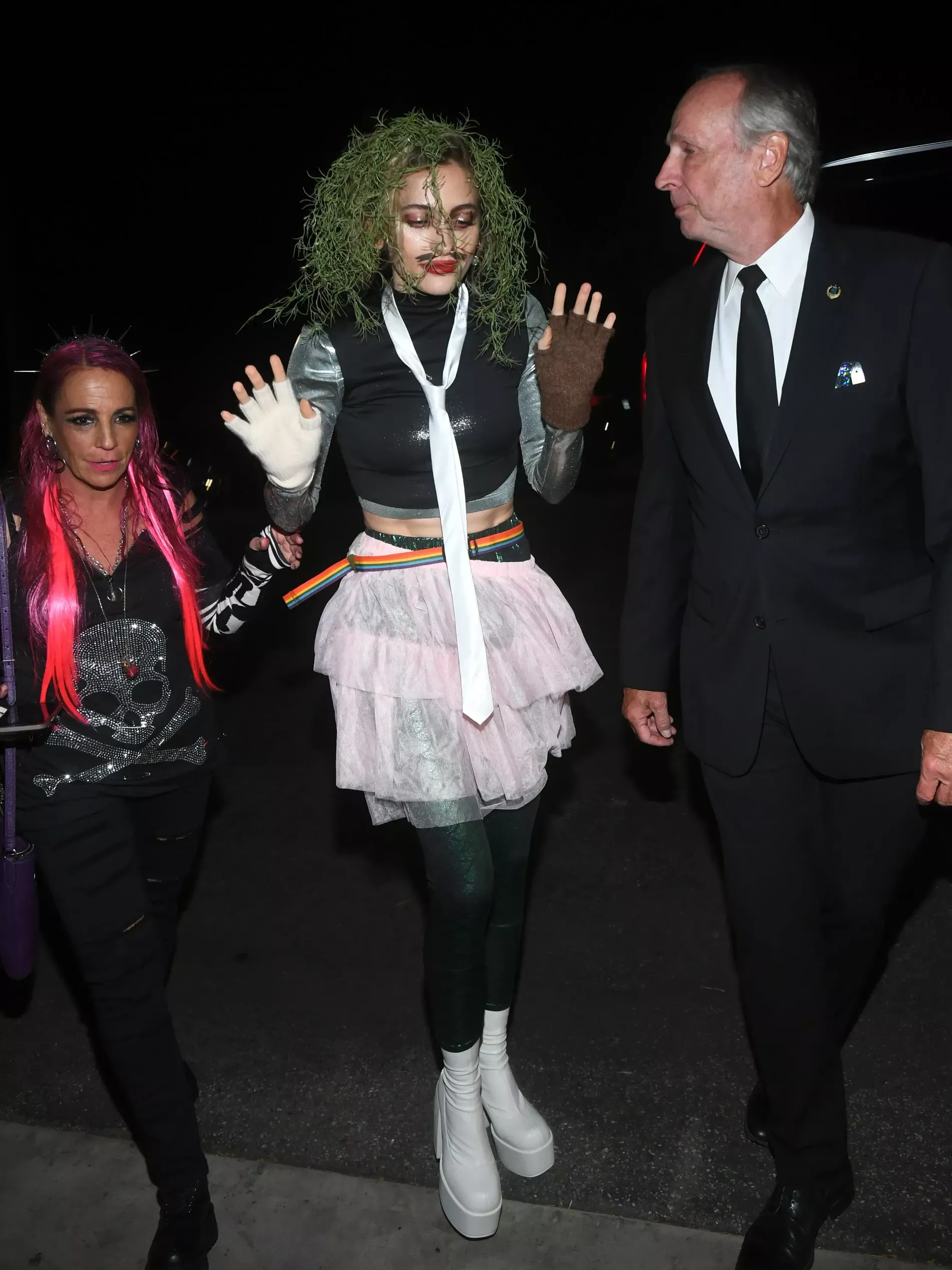 Paris Jackson dressed as Old Gregg from the British comedy series The Mighty Boosh.