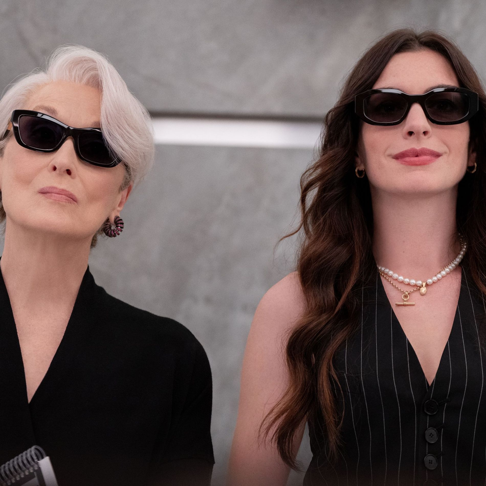 Anne Hathaway and Meryl Streep as Andy Sachs and Miranda Priestly in 'The Devil Wears Prada 2'