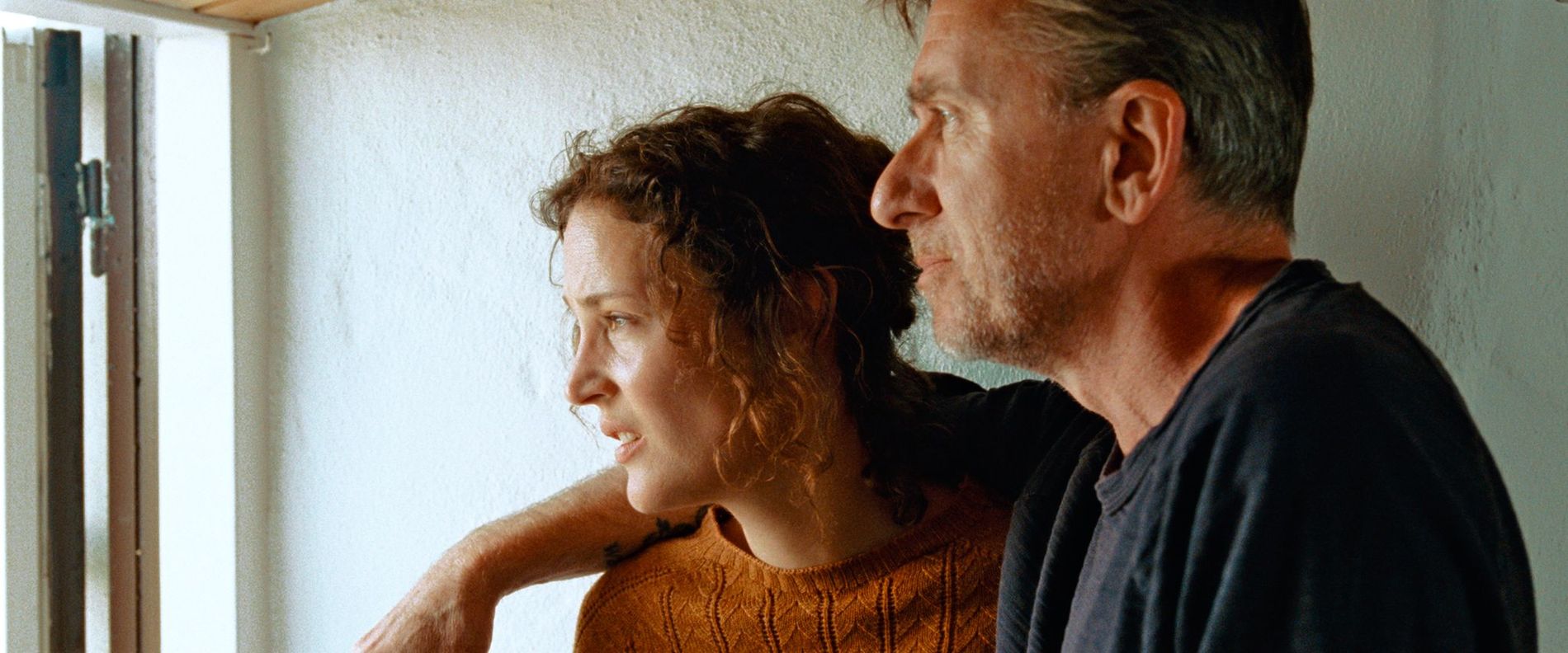 Vicky Krieps and Tim Roth in Bergman Island