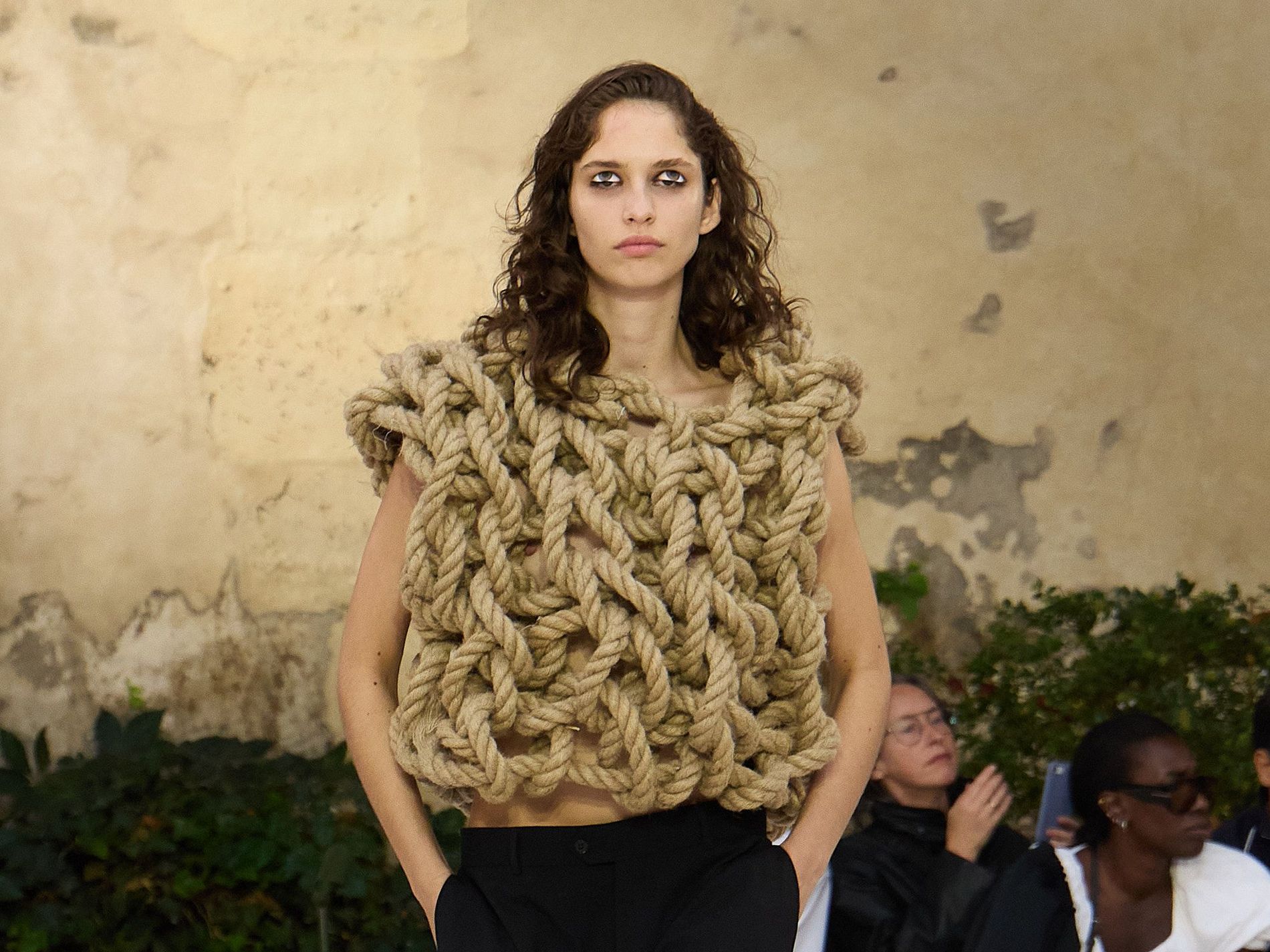 A model walks the runway at Hodakova SS27