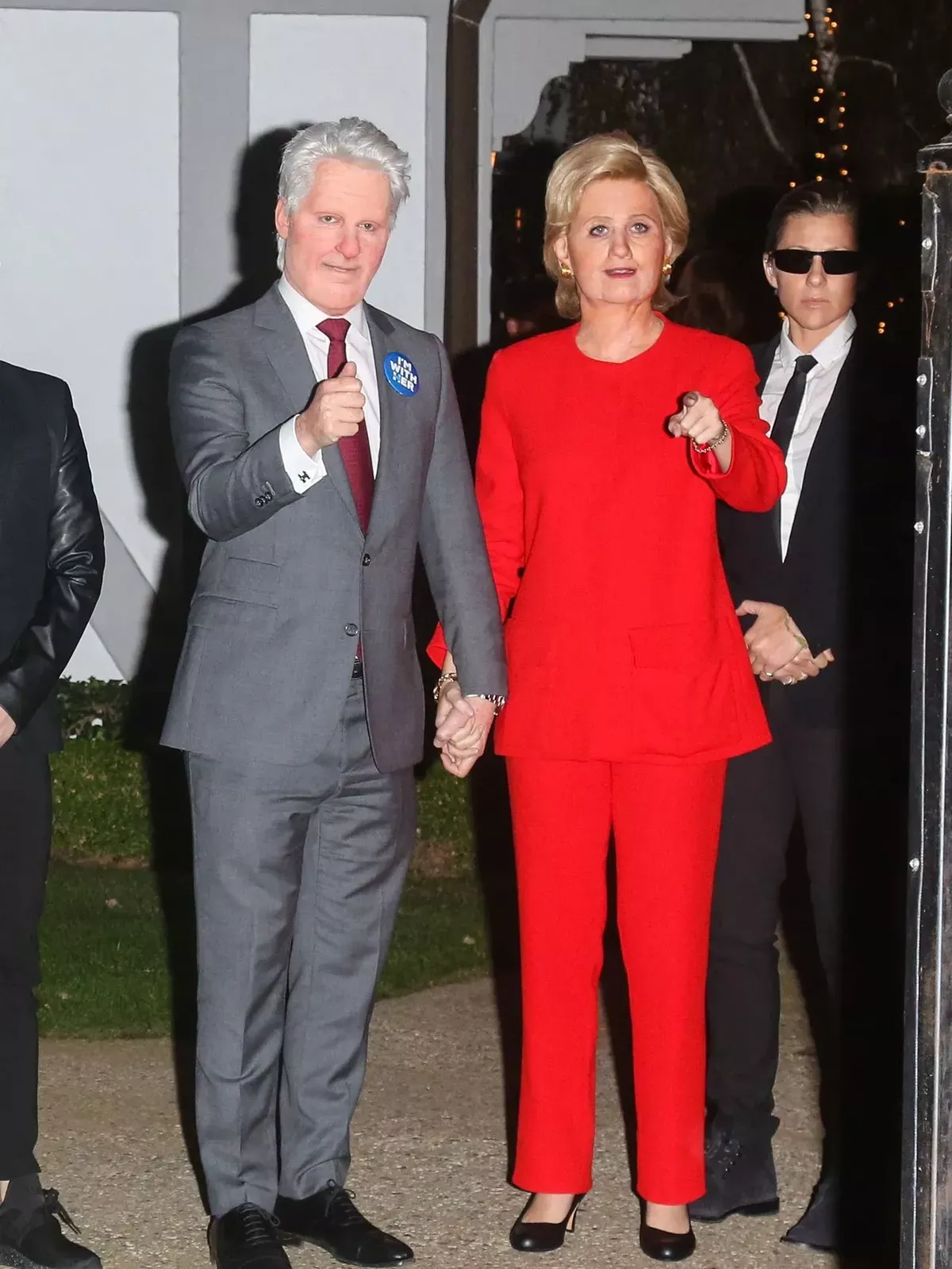Katy Perry dressed up as Hillary Clinton