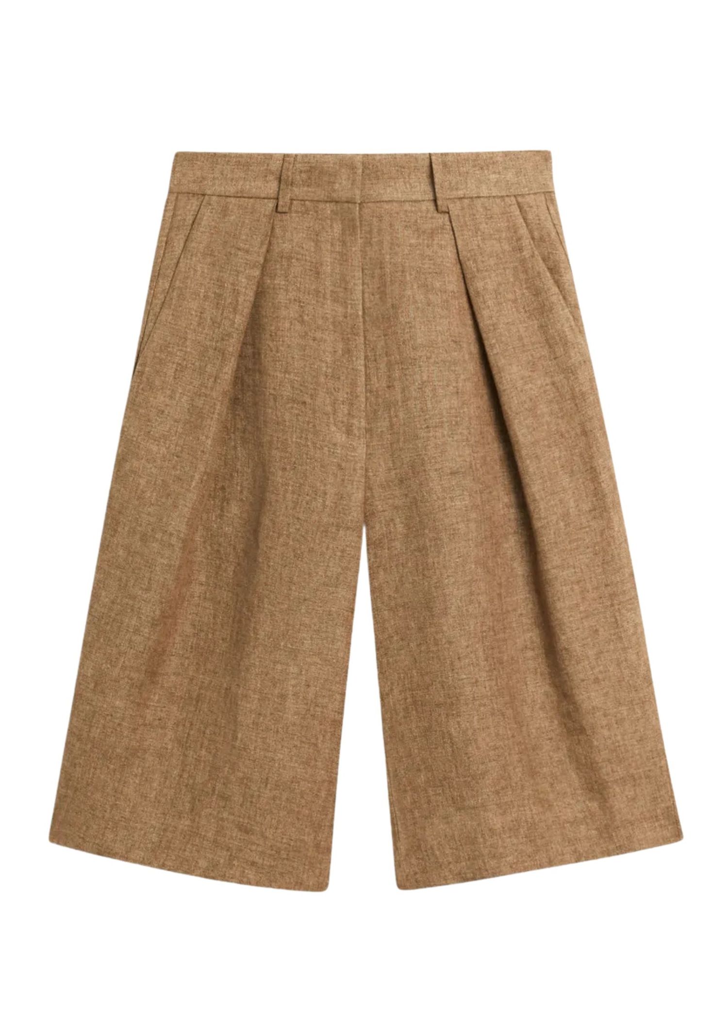 The best linen bermuda shorts - Massimo Dutti - On a white background