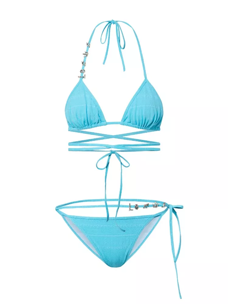 The best blue triangle bikini - Loewe - On a white background