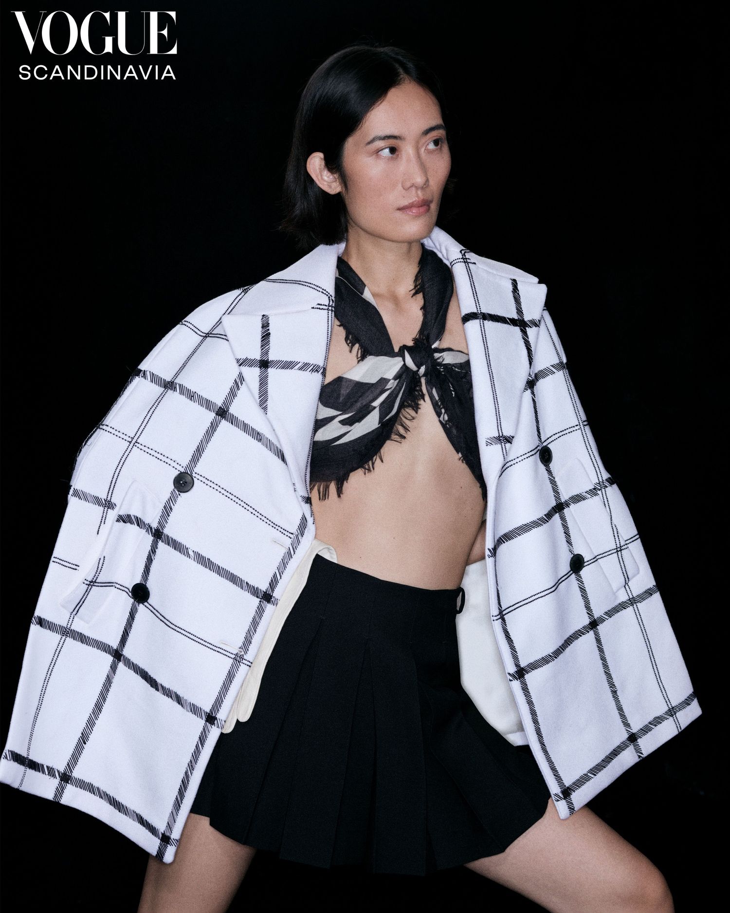 tied up with silk scarves
