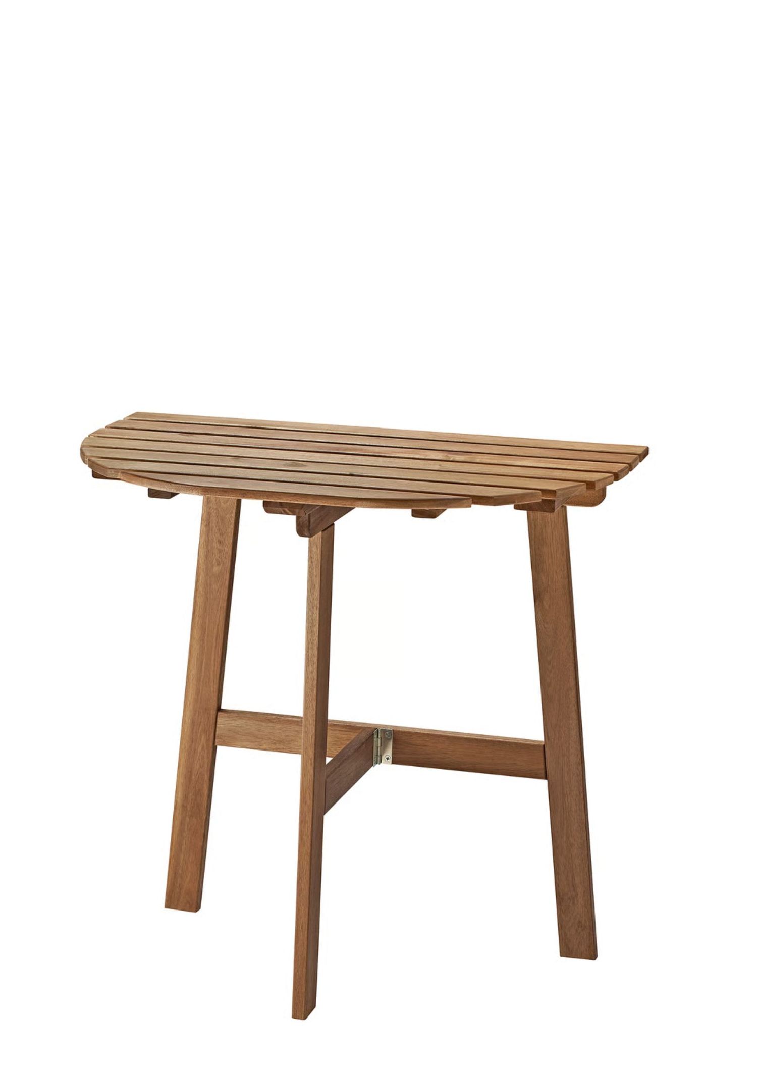 Foldable wooden outdoor side table