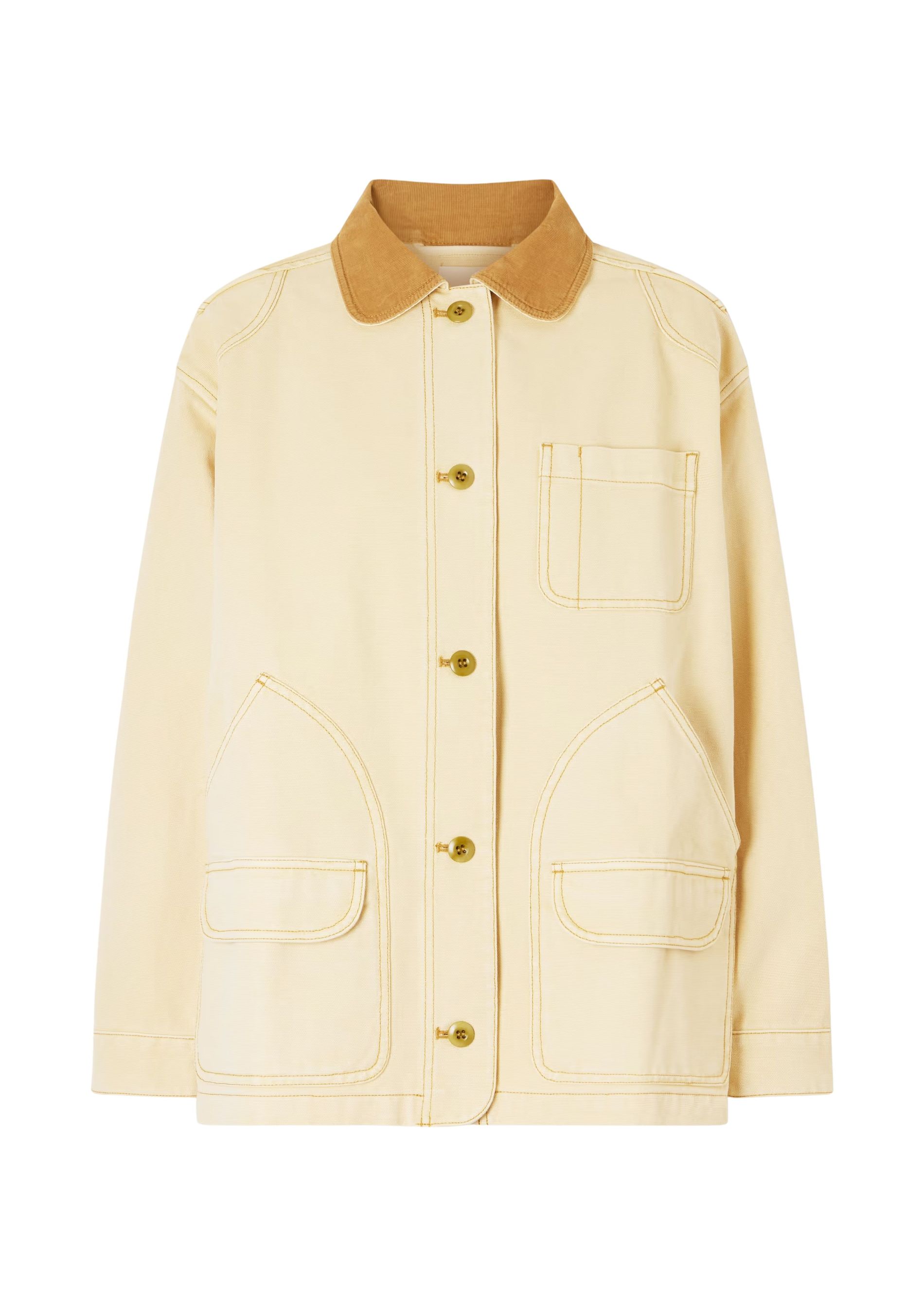 The best barn jacket by Doen on a white background