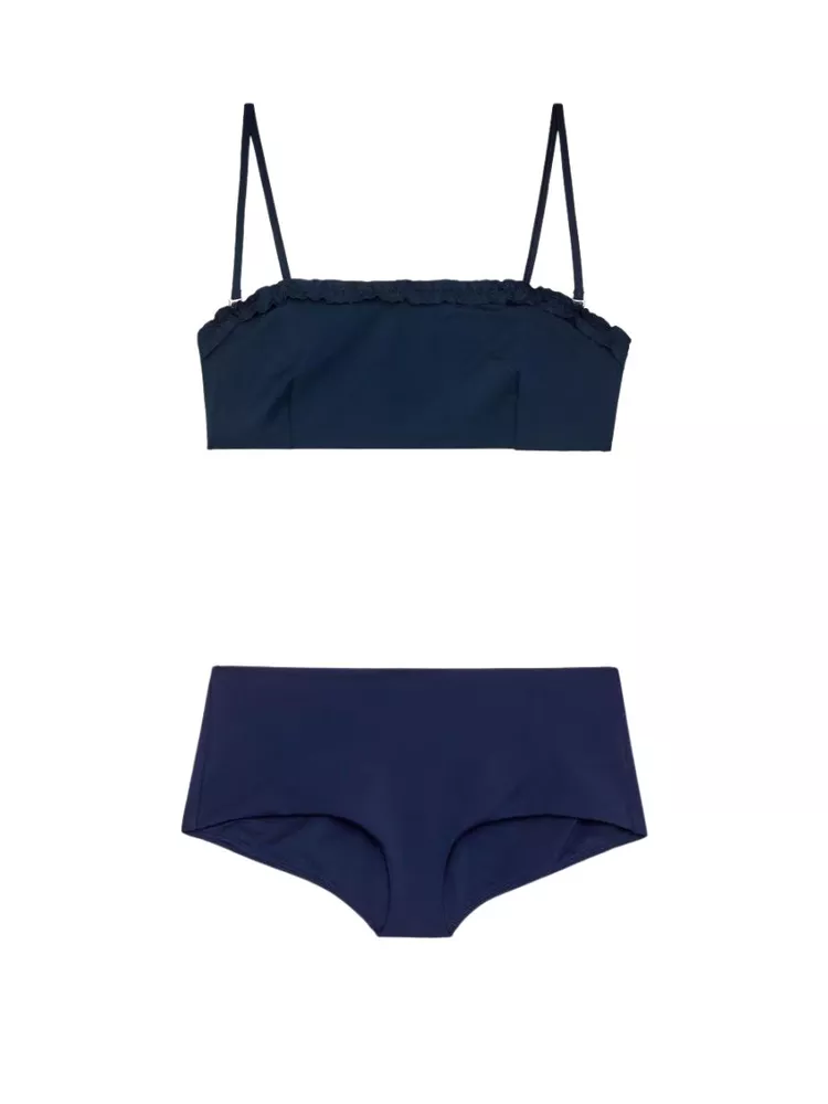 The best navy blue bandeau bikini - Arket - On a white background