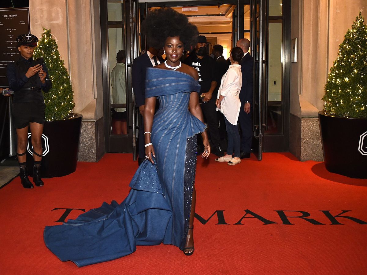 black model blue dress met gala Black Dandyism. Superfine Tailoring, Met Gala After Party 2025