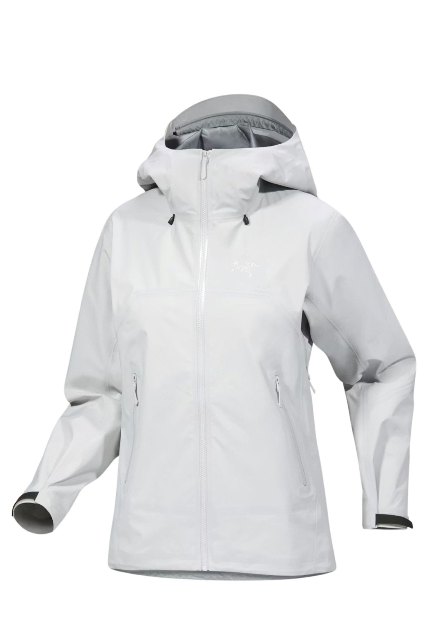 White gore-tex rain jacket